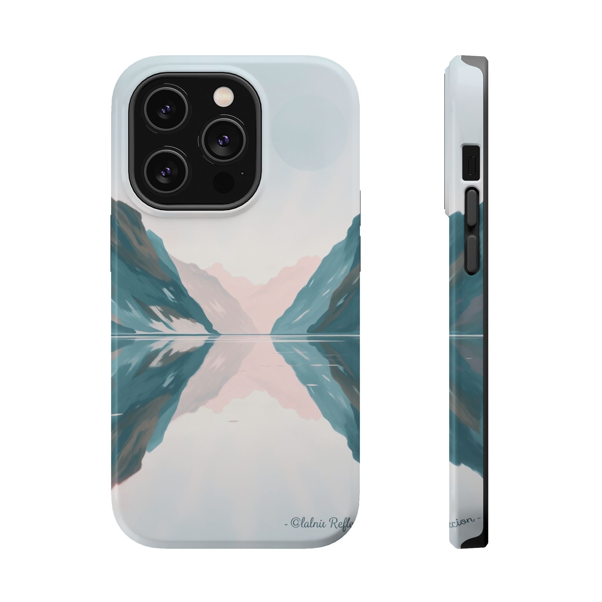 iPhone Fjord Reflection Oil Painting Impressionist iPhone Artistic · iPhone Case