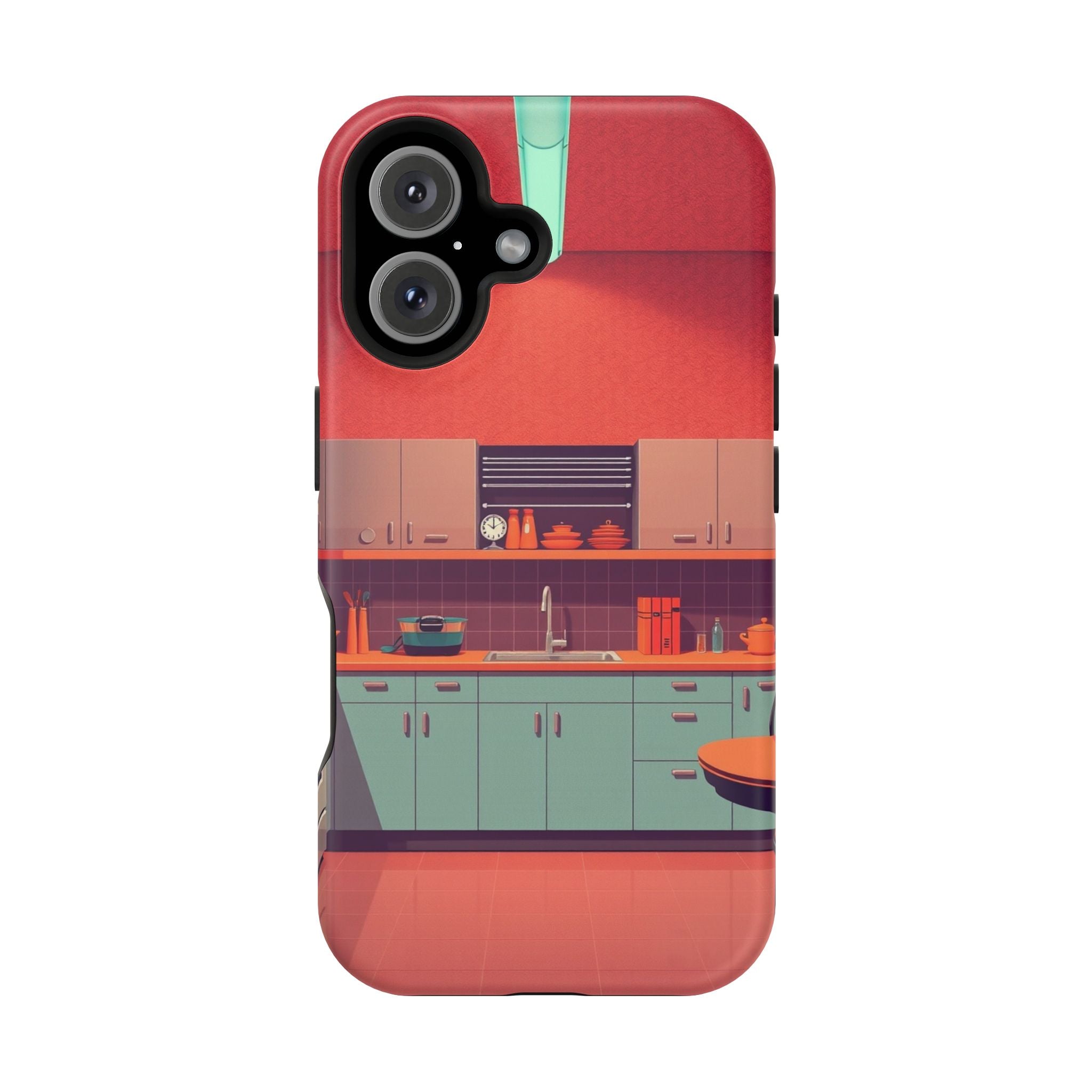 iPhone Earthy 1950s Kitchen Design Bold Modern Everyday Snap Case · iPhone Case