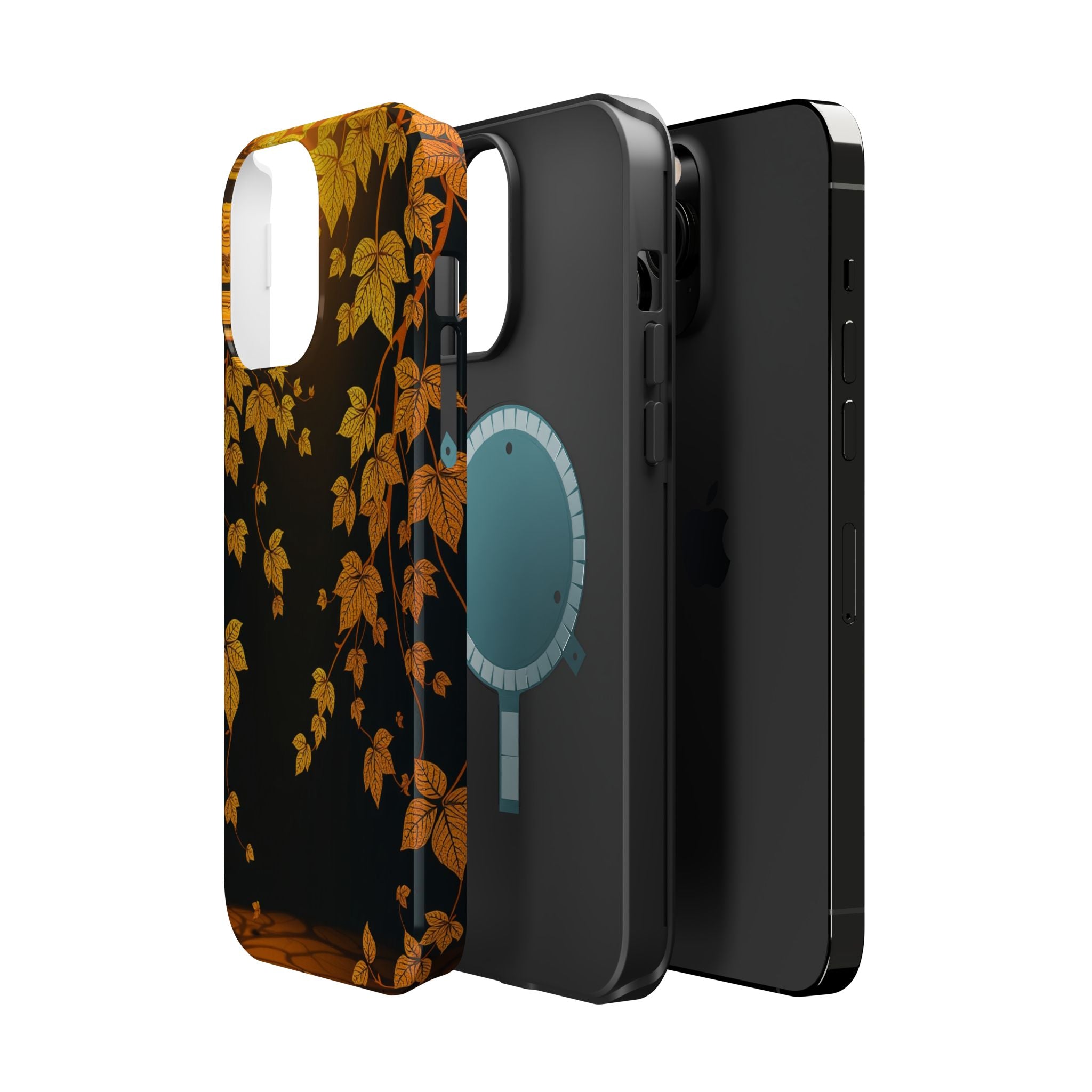 iPhone Mustard And Rust Art Nouveau Vine Slim Everyday iPhone 14 · iPhone Case