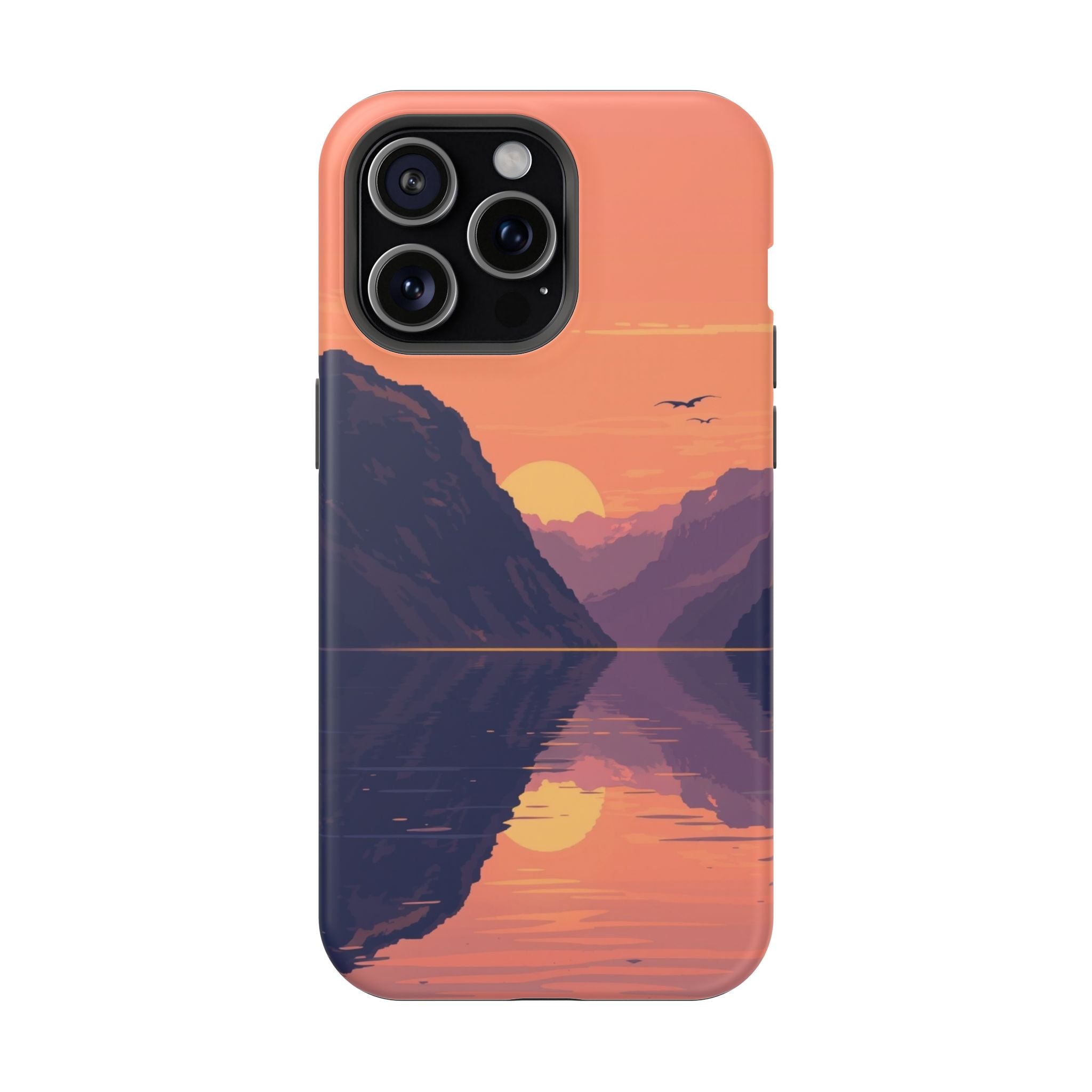 iPhone Radiant Fjord Reflection Design Slim Everyday Designer Case · iPhone Case