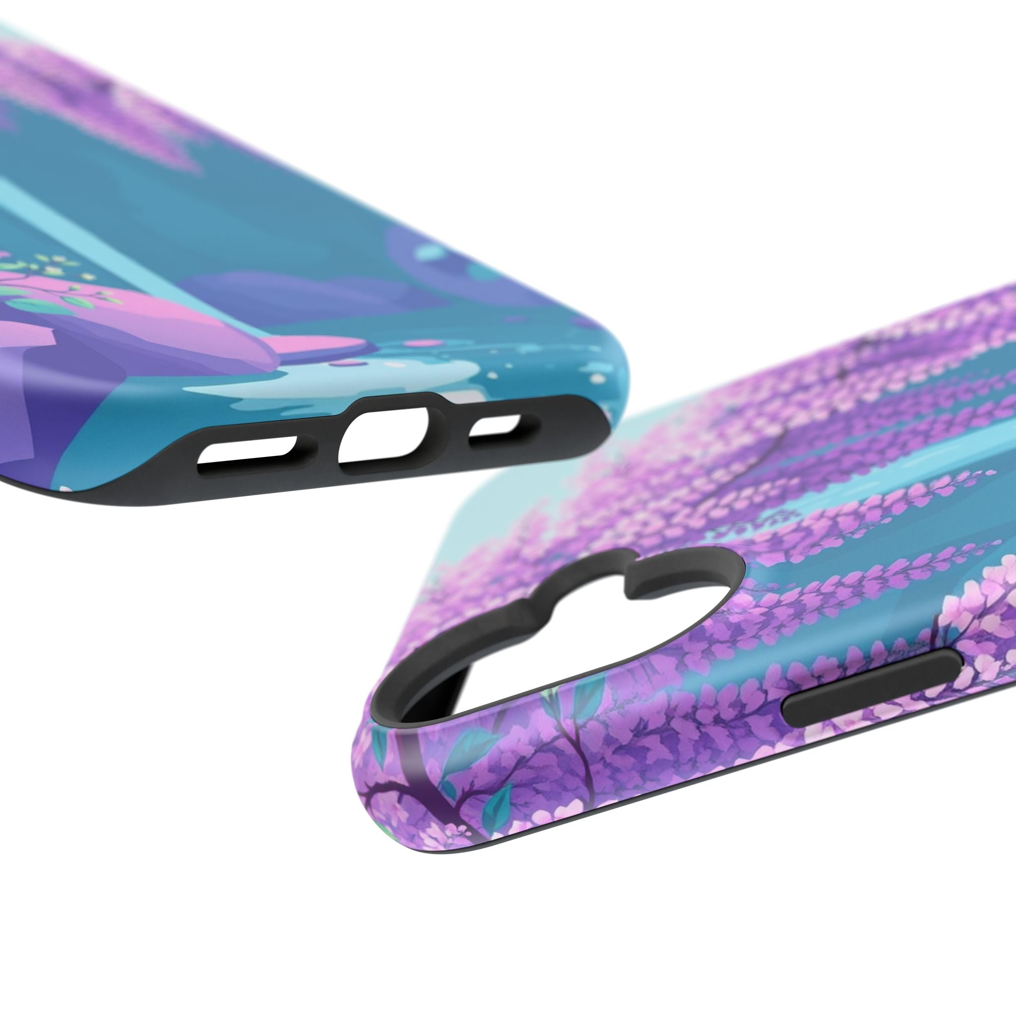 iPhone Wisteria Cascade Pastel Kawaii Slim Everyday Designer Case · iPhone Case