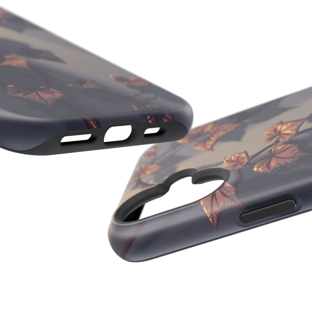 iPhone Charcoal And Copper Art Nouveau Vine Soft iPhone 13 Finish · iPhone Case