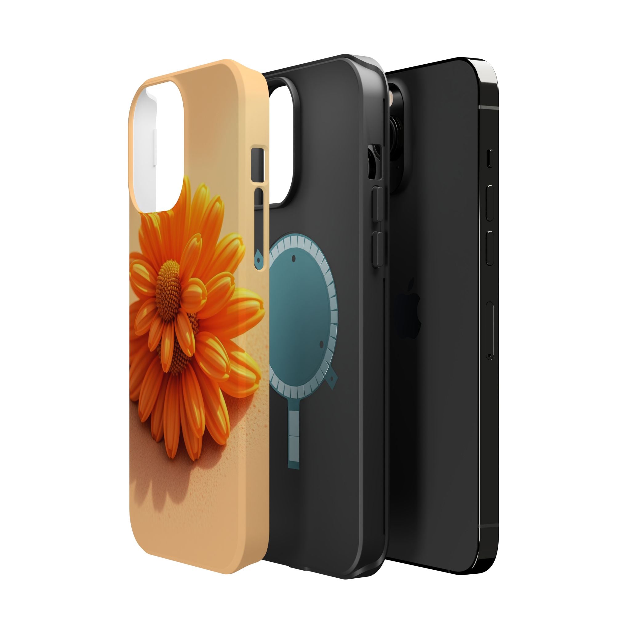 iPhone Burnt Orange And Sand Daisy Chain Slim Everyday Designer · iPhone Case