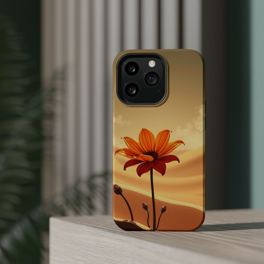 iPhone Neon Floral Dark Gothic Ink Bold Modern Everyday Snap Case · iPhone Case