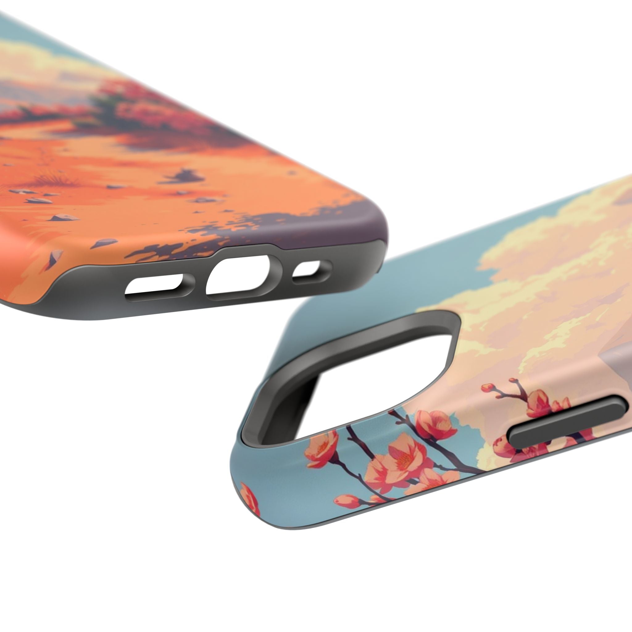 iPhone Burnt Orange And Sand Blossom Trail Slim iPhone Everyday · iPhone Case