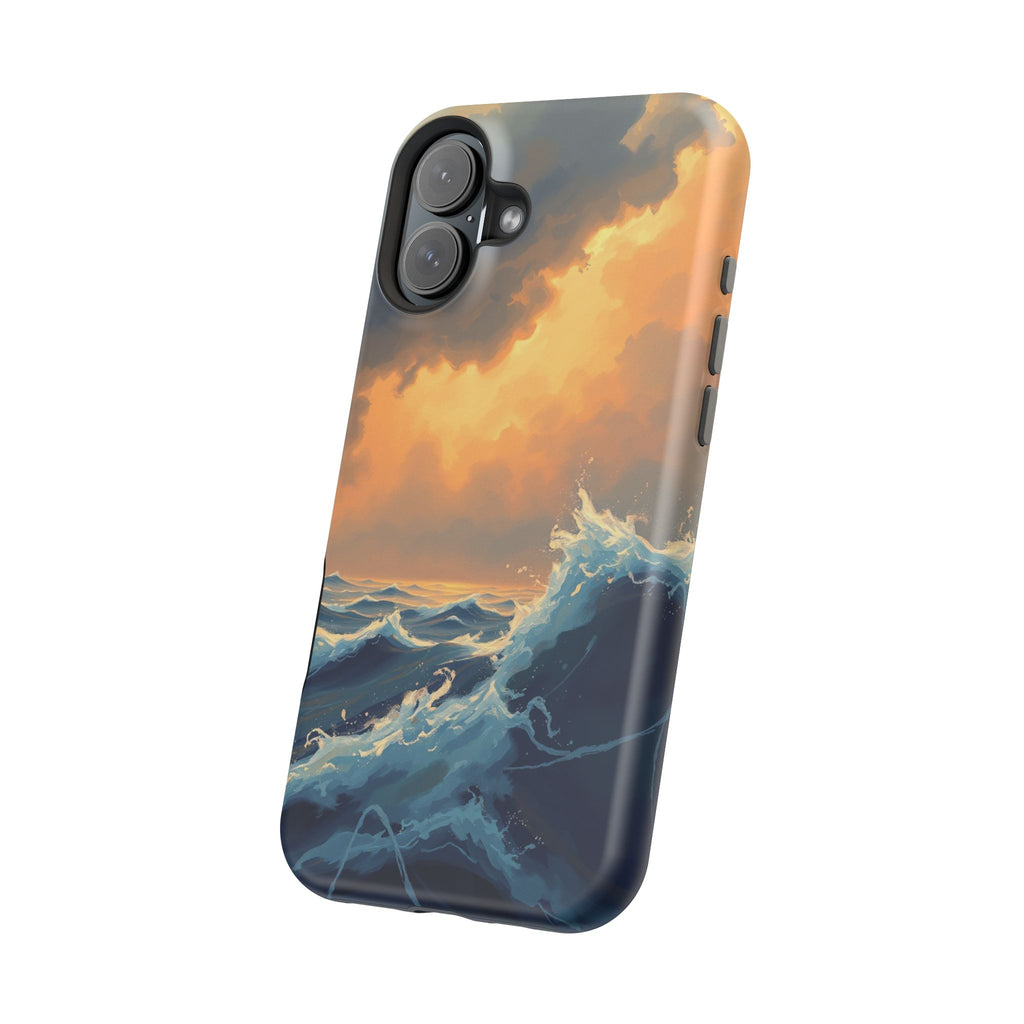 iPhone Sunset Amber And Peach Storm at Sea Slim iPhone Everyday · iPhone Case