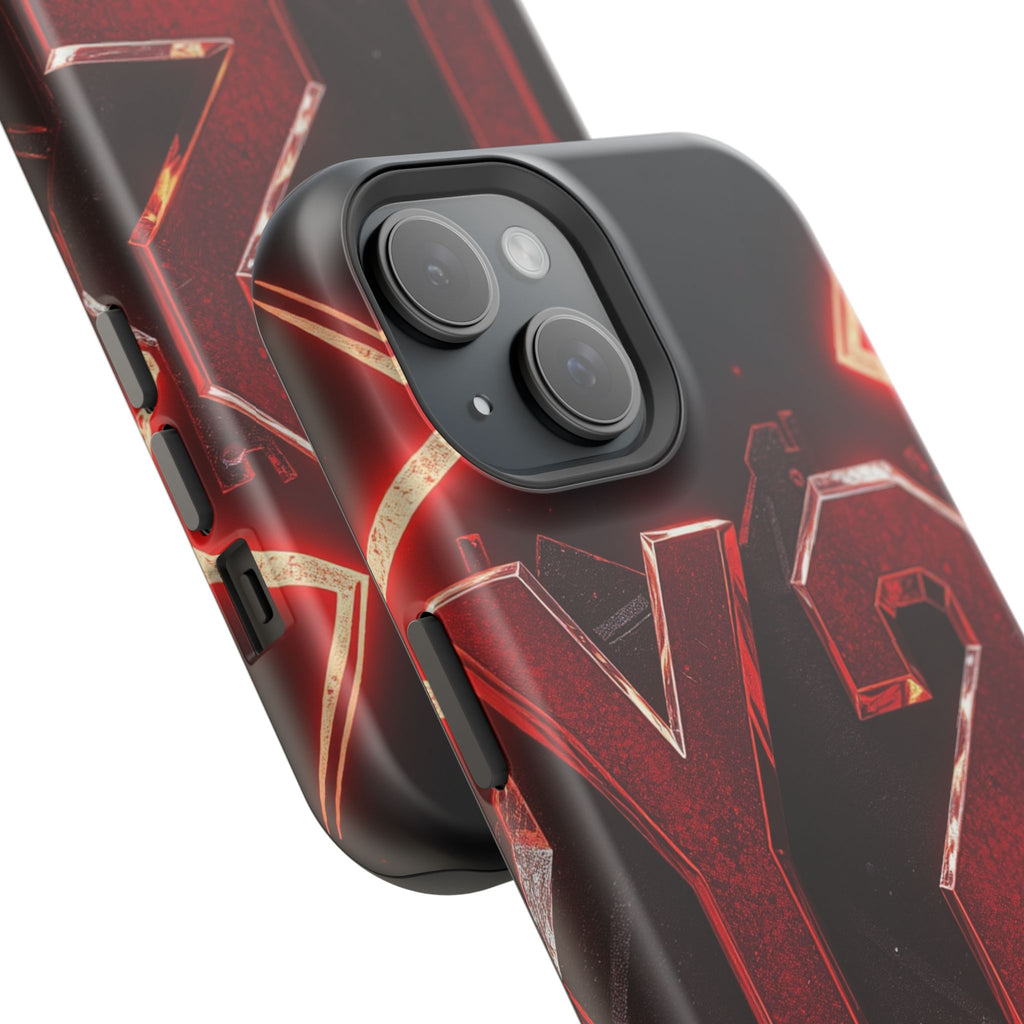 iPhone Y2K Holographic Bold Art Slim Everyday Designer Case · iPhone Case