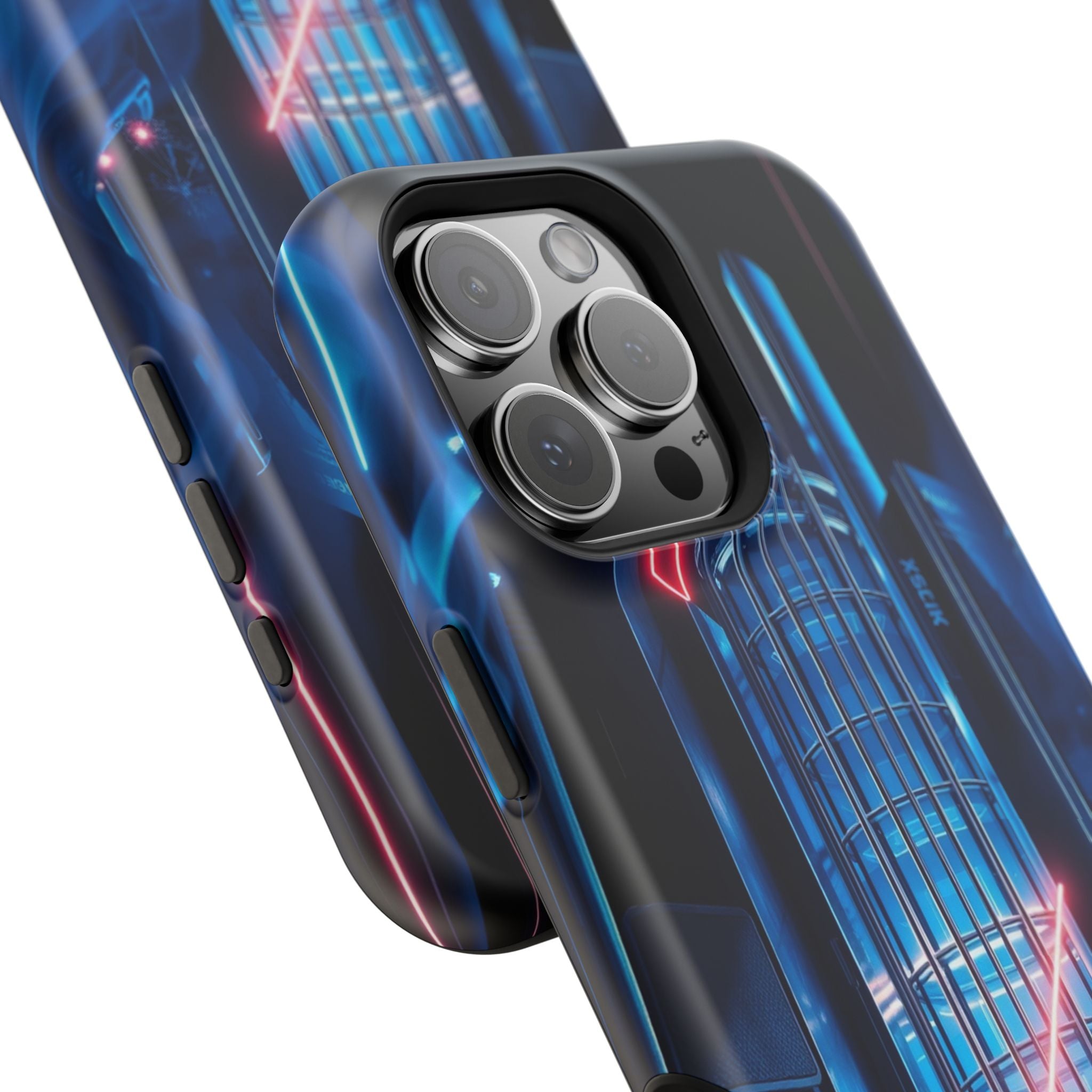 iPhone Midnight Blue And Silver Bauhaus Composition Slim Snap Case · iPhone Case