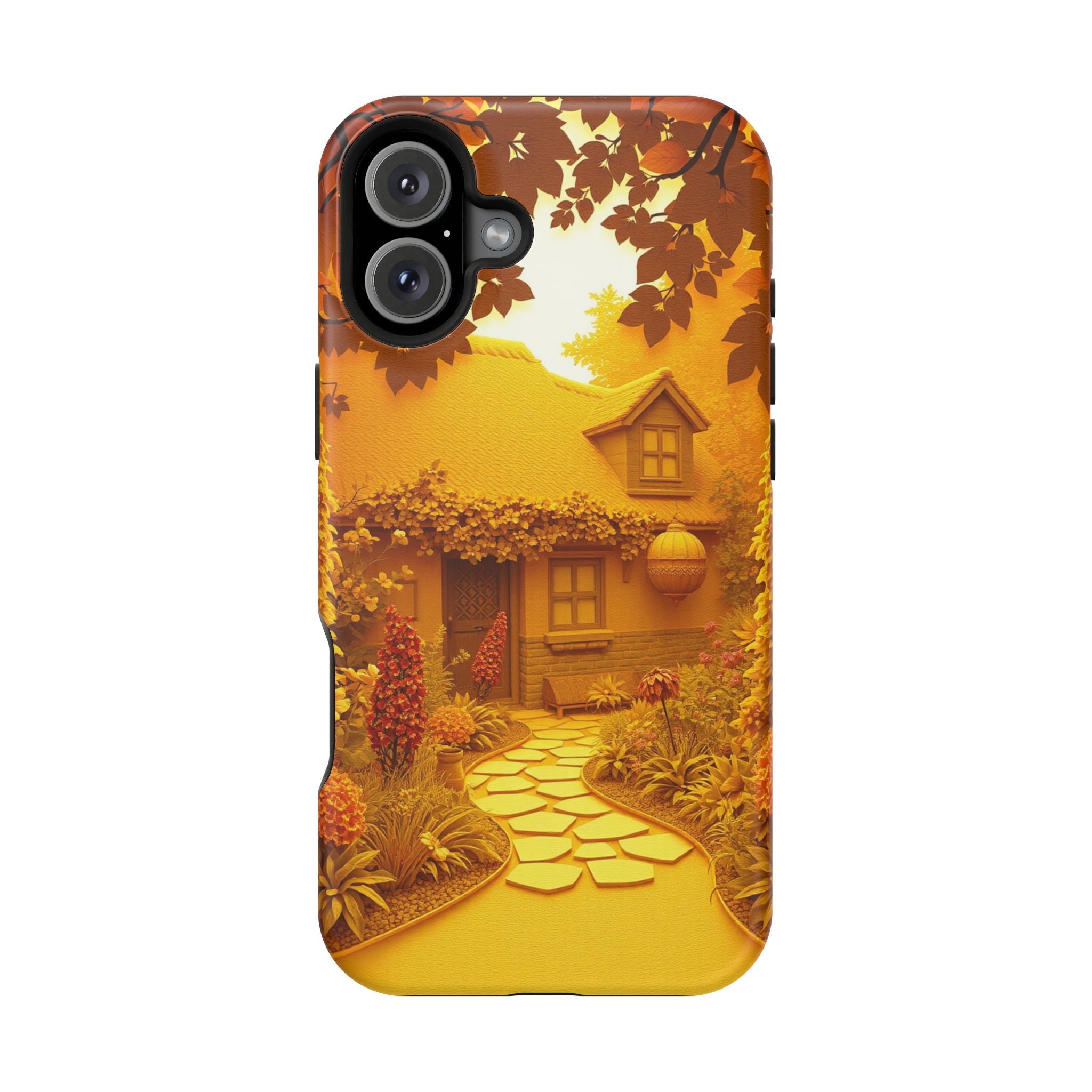 iPhone Vibrant Cottage Garden Design Slim Everyday Designer Case · iPhone Case