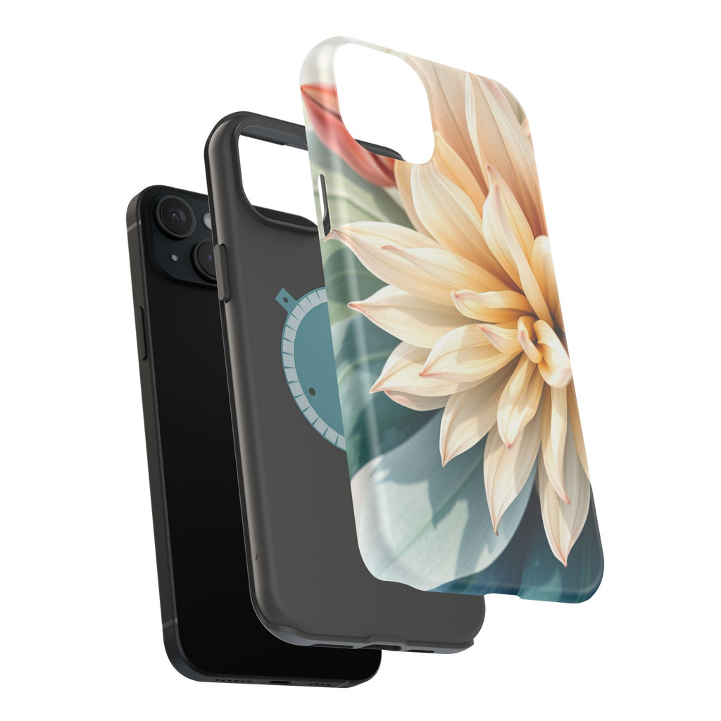 iPhone Neon Floral Radiant Design Clean Minimal Snap Case · iPhone Case