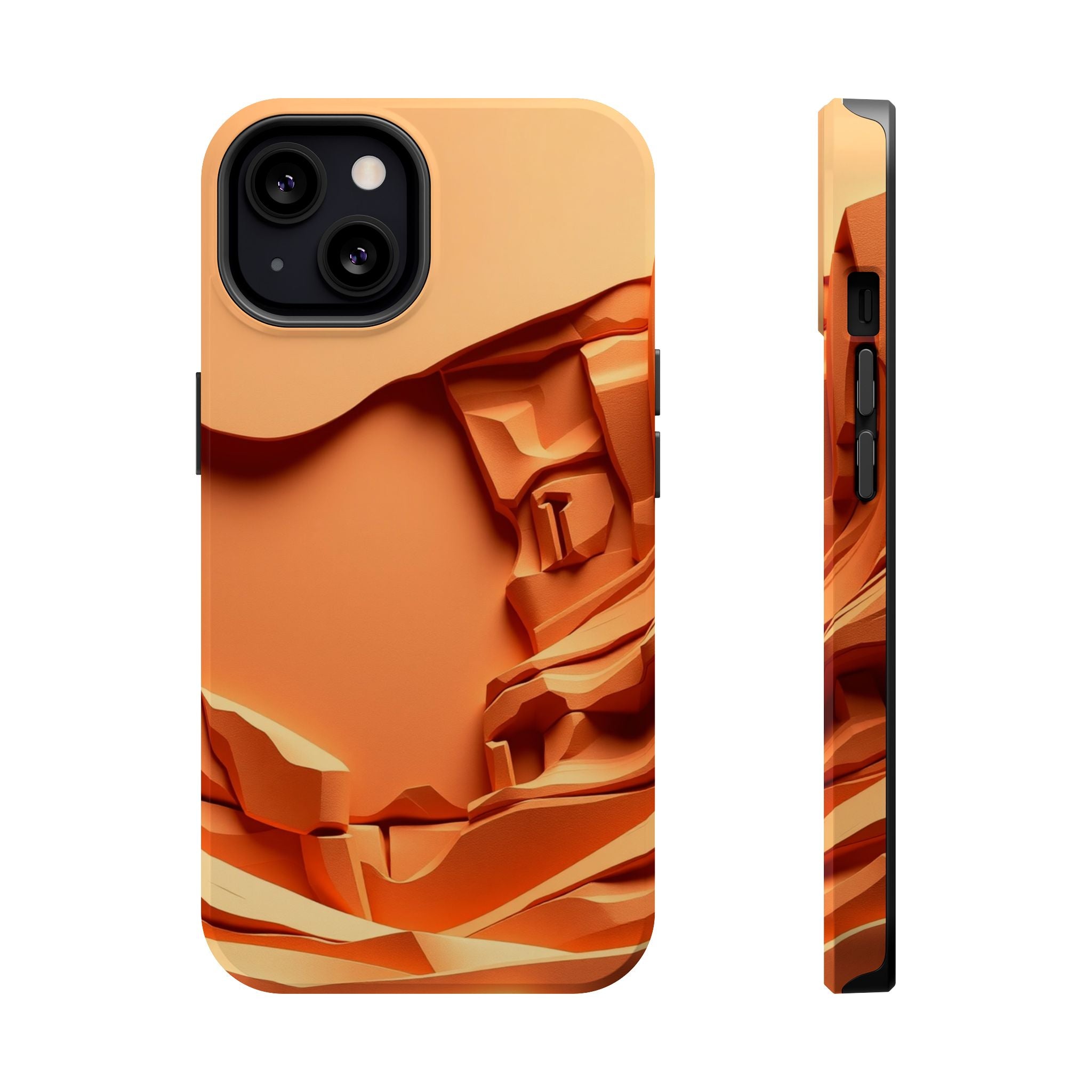 iPhone Burnt Orange And Sand Canyon Wall Slim Everyday iPhone 12 · iPhone Case