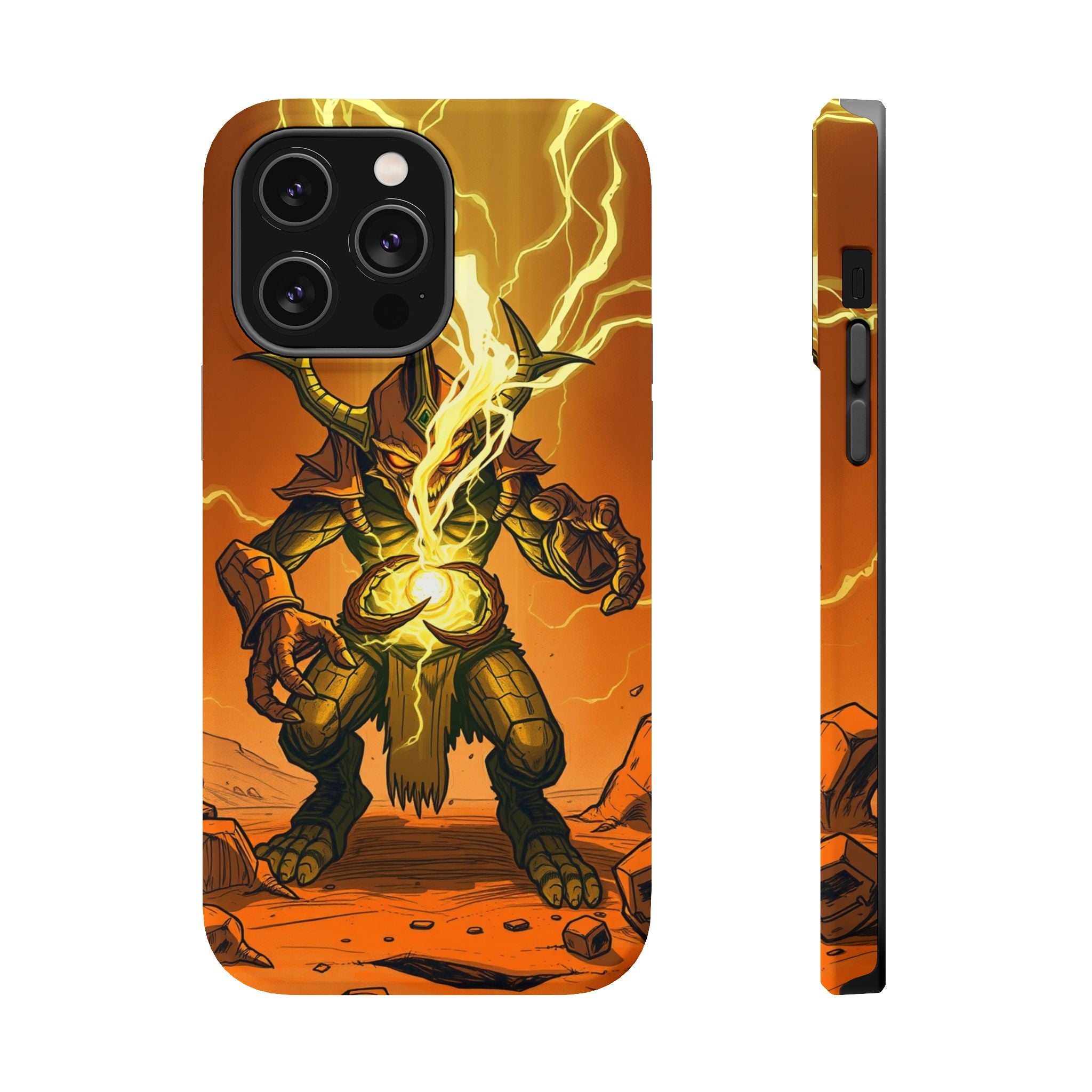 iPhone Burnt Orange And Sand Chaos Goblin Energy Clean Minimal Snap Case · iPhon