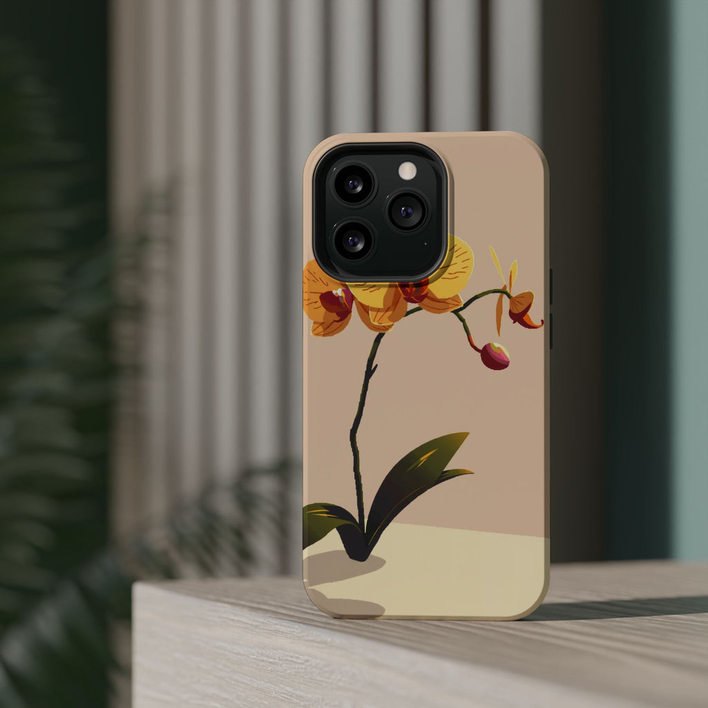 iPhone Orchid Study Pixel Art -Bit Bold Modern Everyday Snap Case · iPhone Case