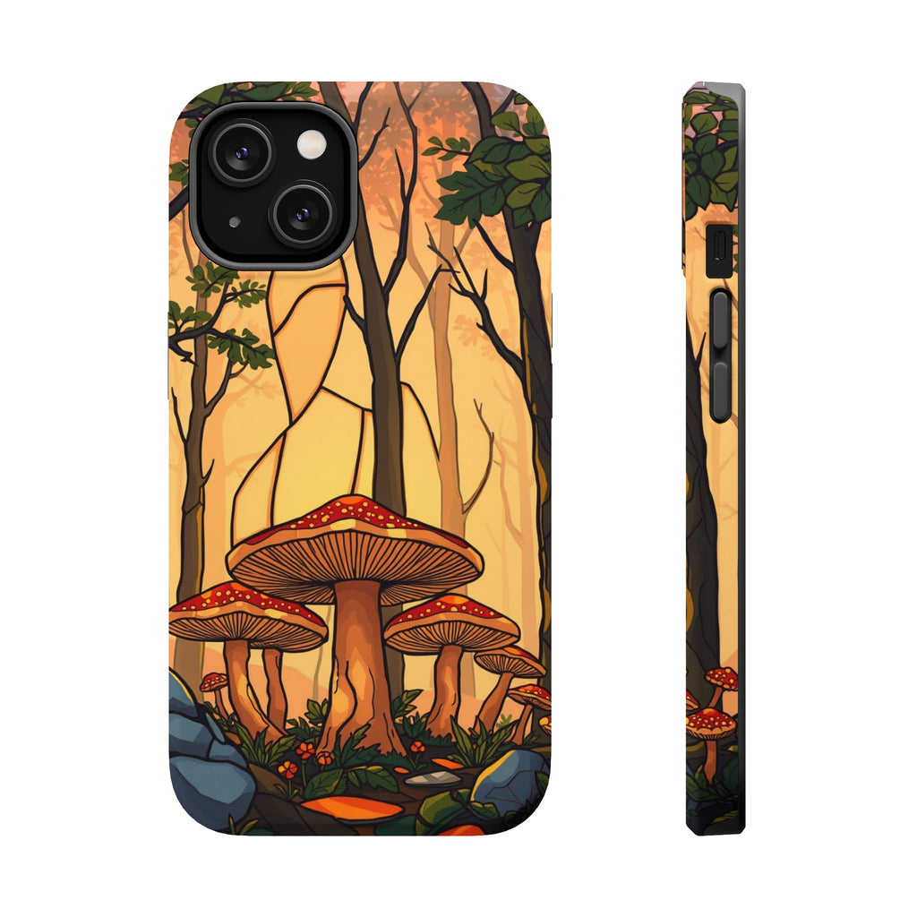 iPhone Sunset Amber And Peach Mushroom Forest Slim iPhone Everyday · iPhone Case