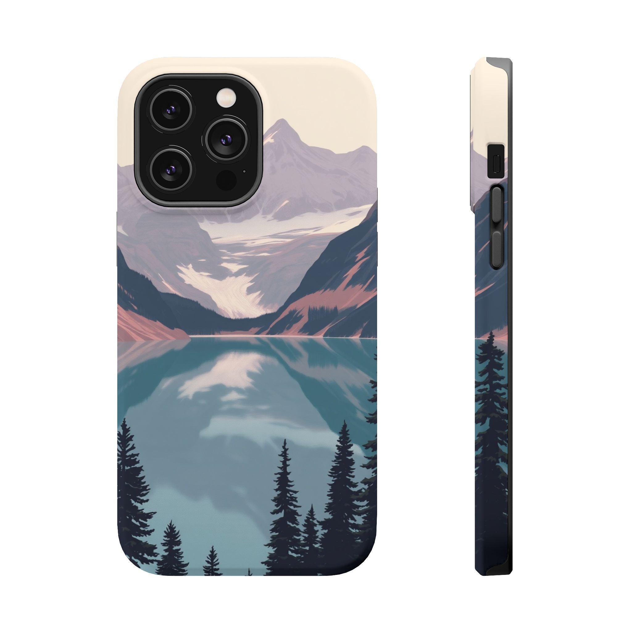 iPhone Rose Pink And Cream Glacier Lake Slim Everyday iPhone 18 · iPhone Case