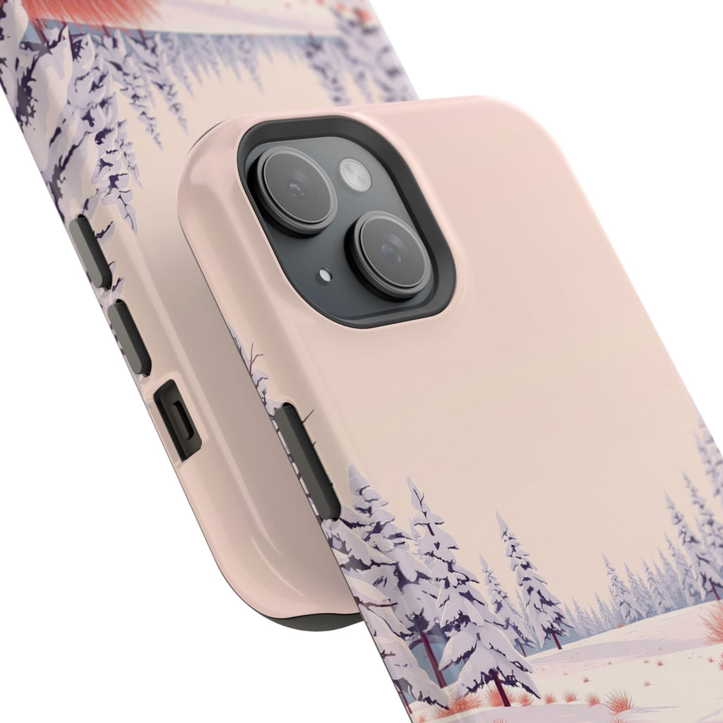 iPhone Snow Field Vintage Retro Poster Slim Everyday Designer Case · iPhone Case