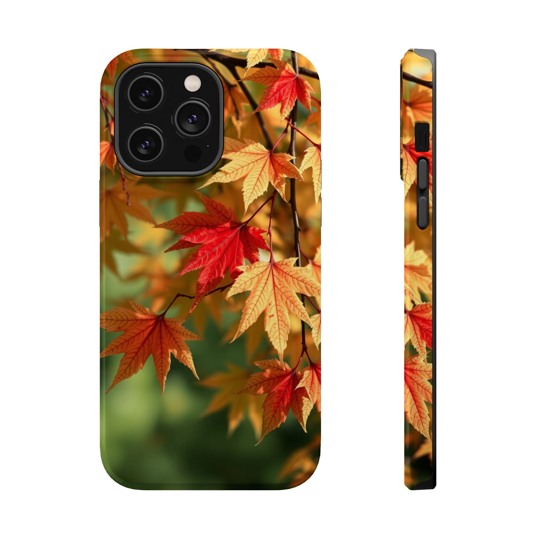 iPhone Earthy Autumn Maple Design Bold Modern Everyday Snap Case · iPhone Case
