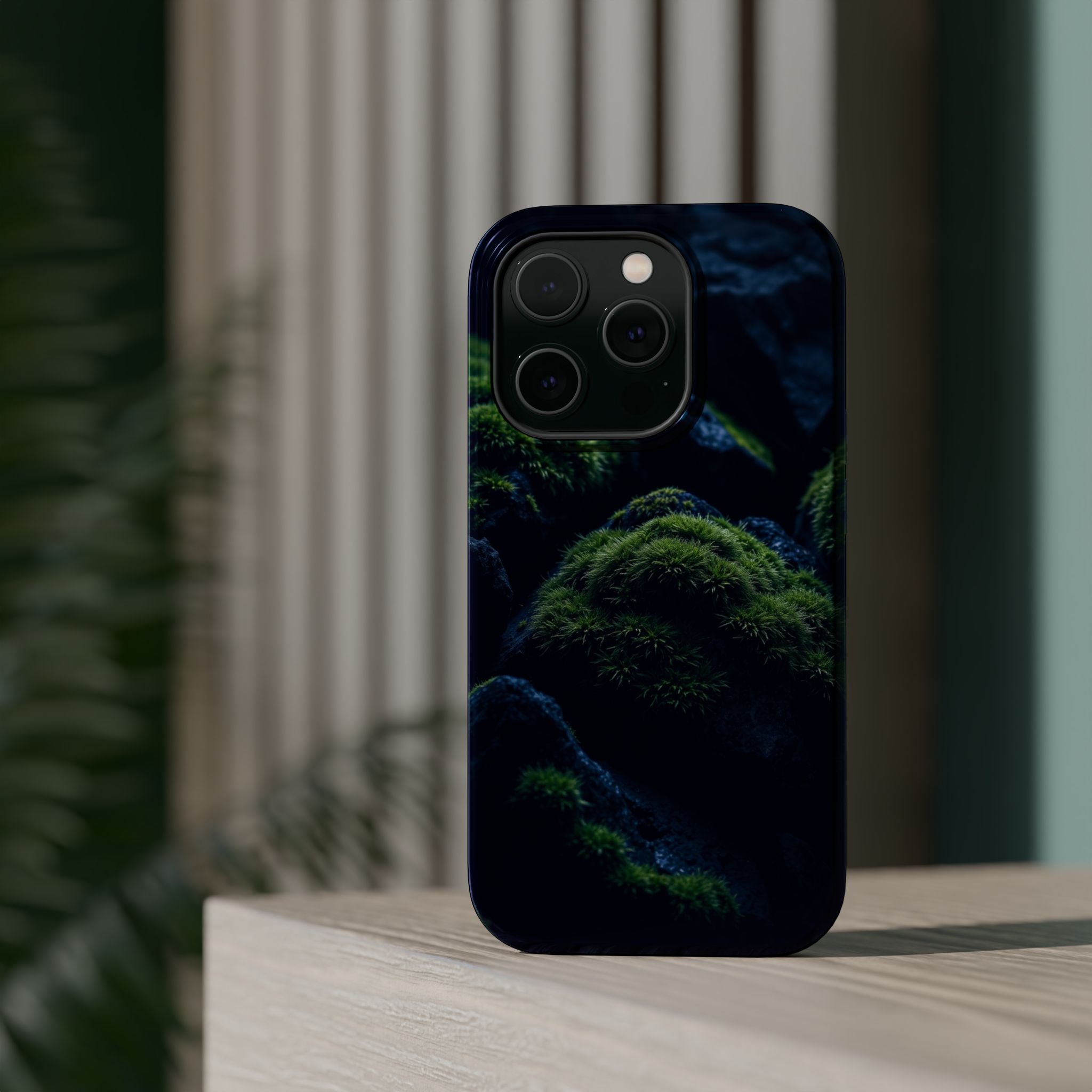 iPhone Dreamy Moss Covered Rocks Design Slim Everyday iPhone 18 · iPhone Case