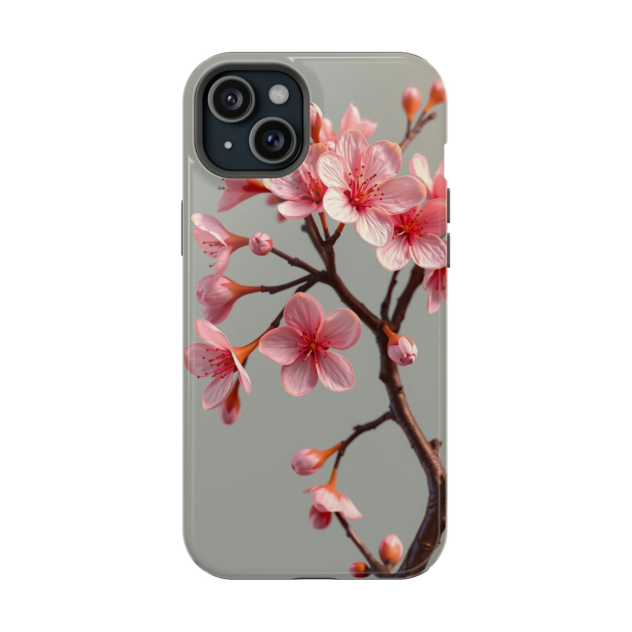 iPhone Mustard And Rust Cherry Blossom Slim Everyday Designer Case · iPhone Case
