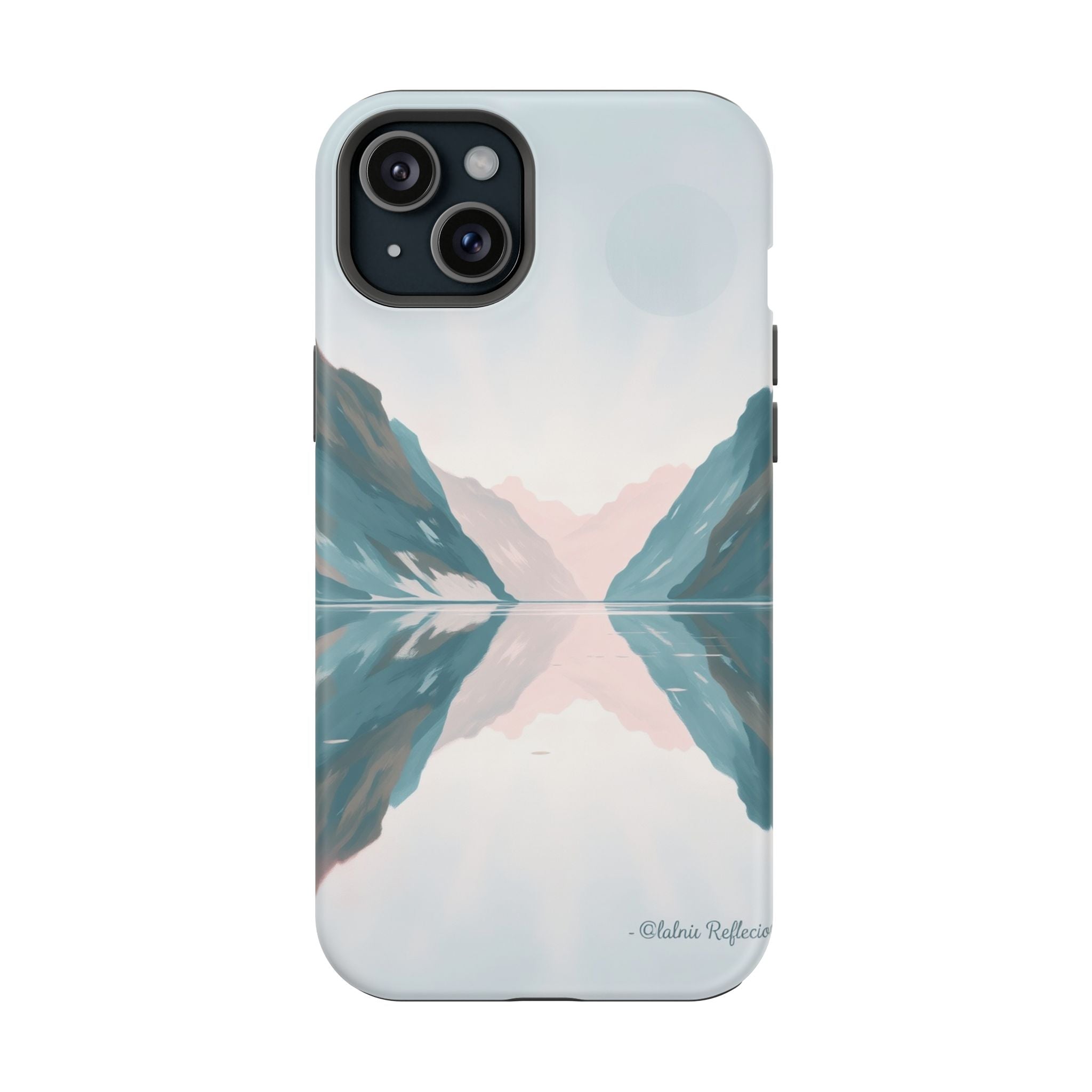 iPhone Fjord Reflection Oil Painting Impressionist iPhone Artistic · iPhone Case