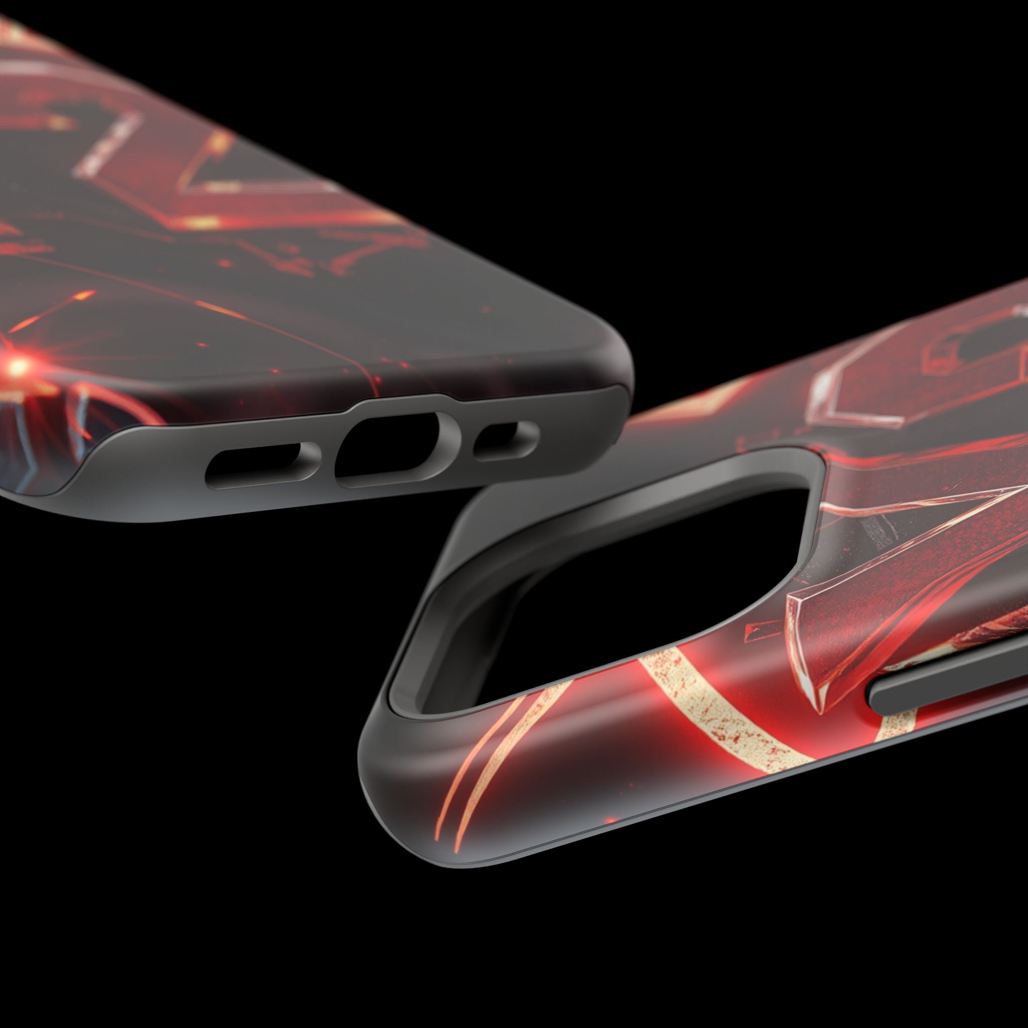 iPhone Y2K Holographic Bold Art Slim Everyday Designer Case · iPhone Case