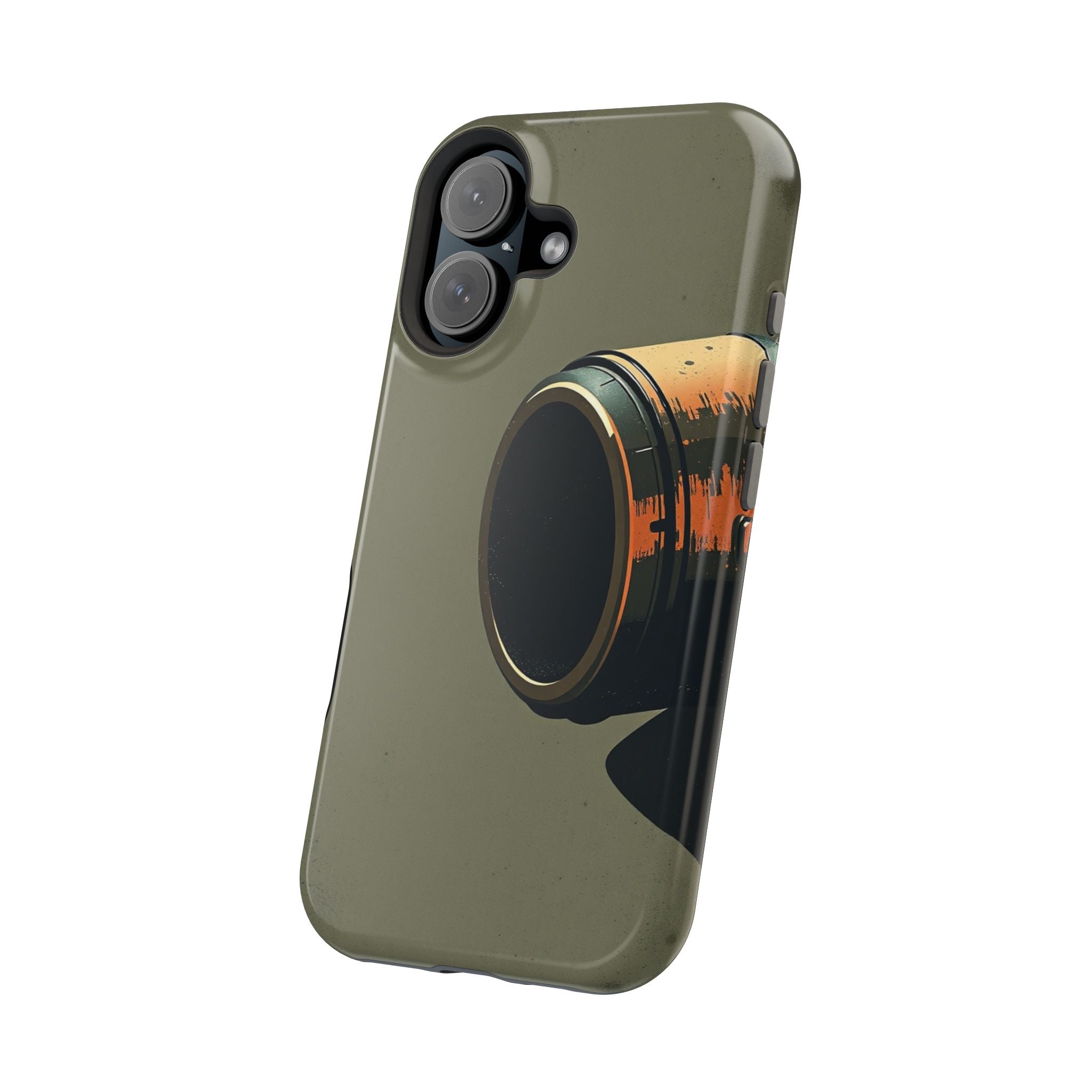 iPhone Charcoal And Copper Vintage Postcard Slim Everyday Designer Case · iPhone