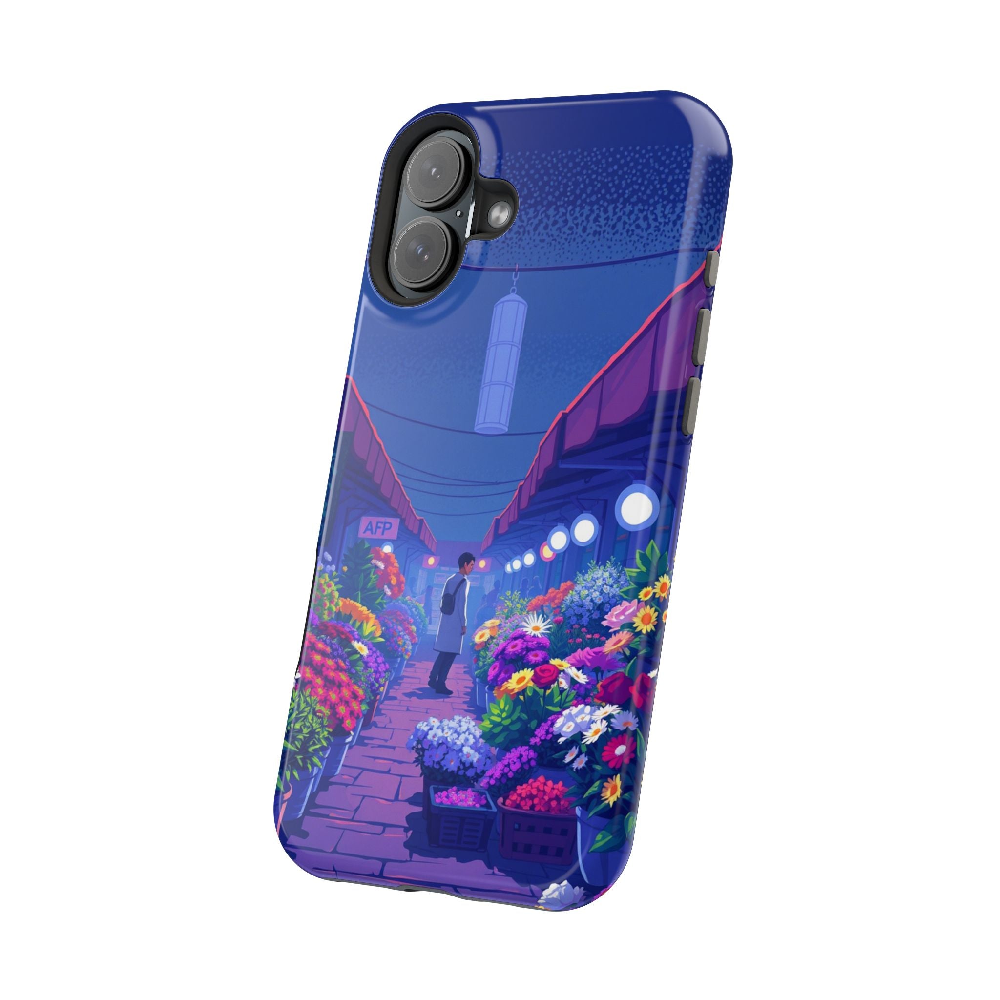 iPhone Flower Market Electric Art Bold Modern Everyday Snap Case · iPhone Case