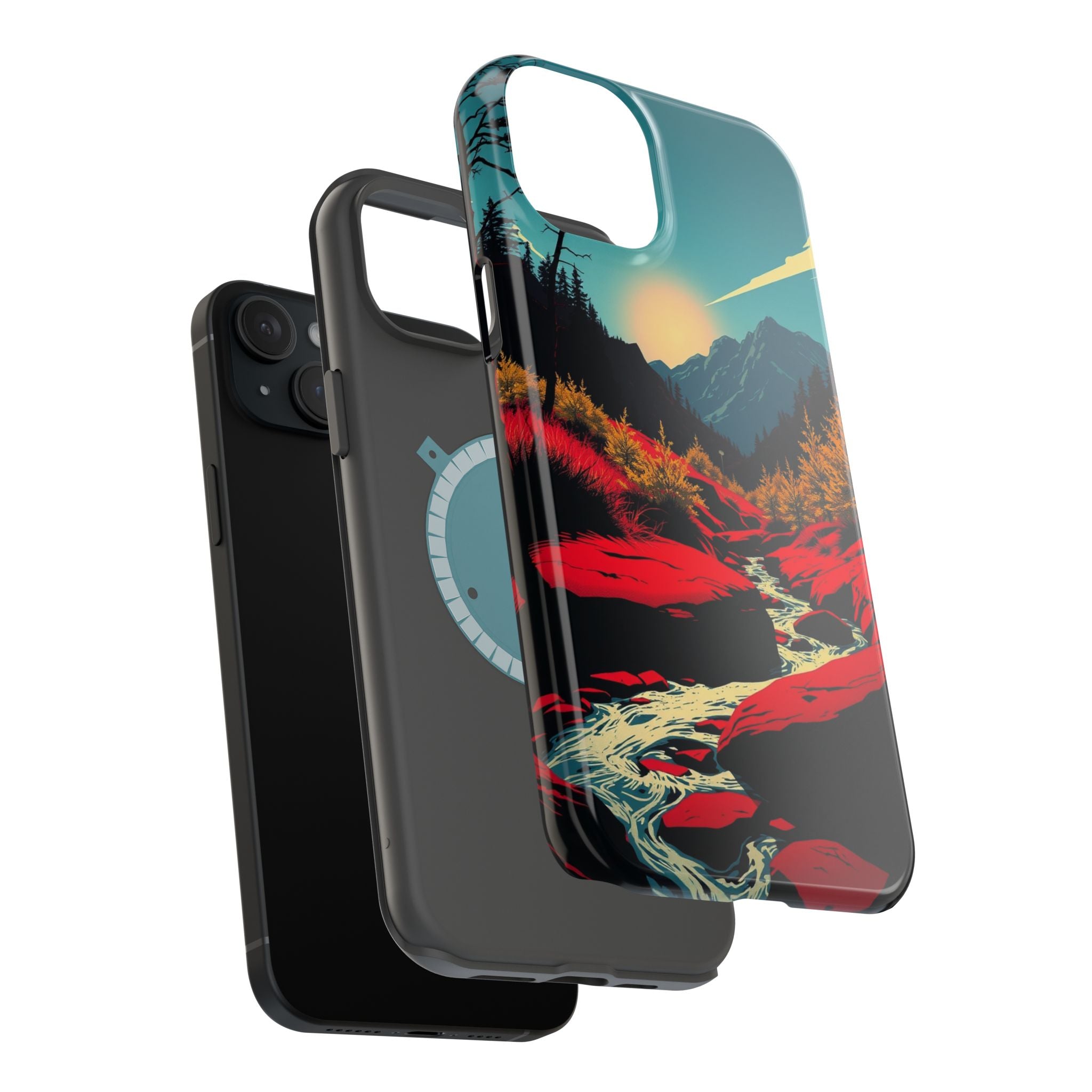 iPhone Earthy Spring Creek Design Bold Modern Everyday Snap Case · iPhone Case