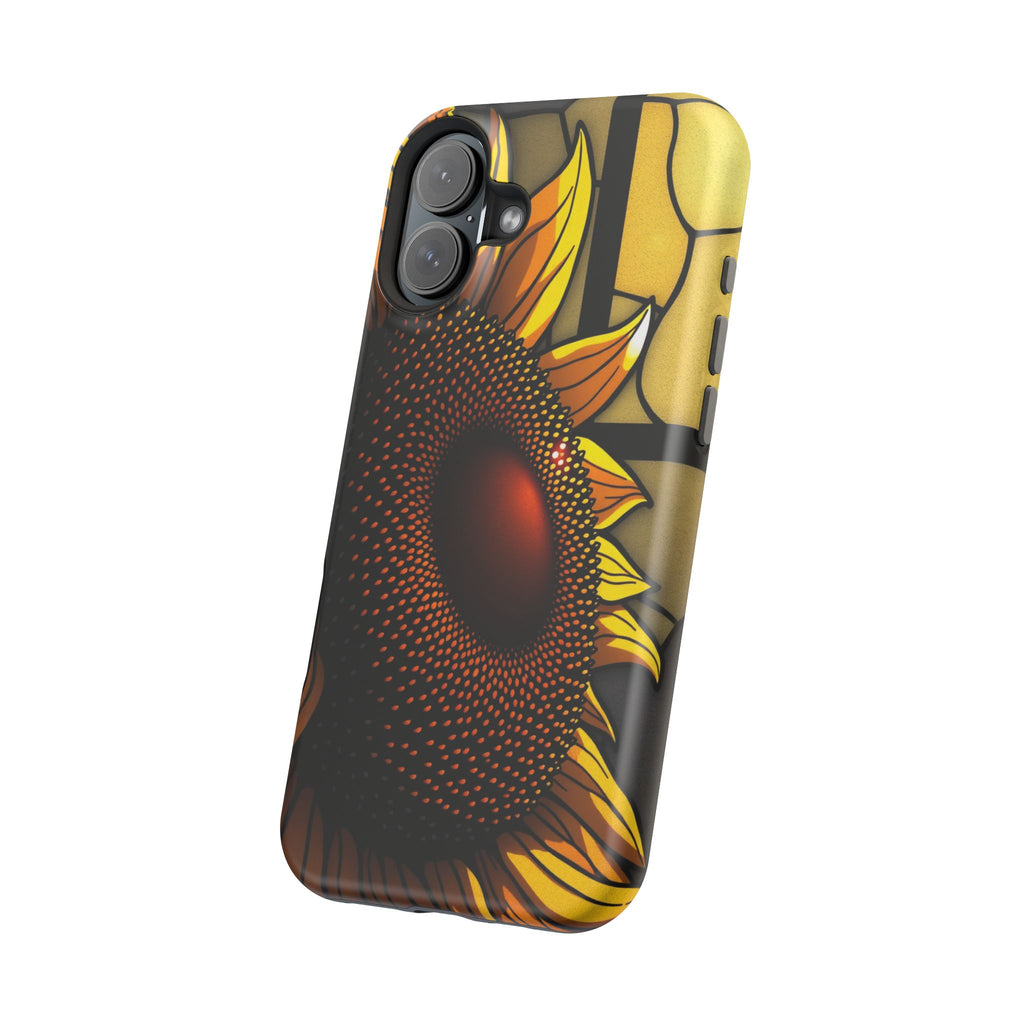 iPhone Sunflower Pop Stained Glass Bold Modern Everyday Snap Case · iPhone Case