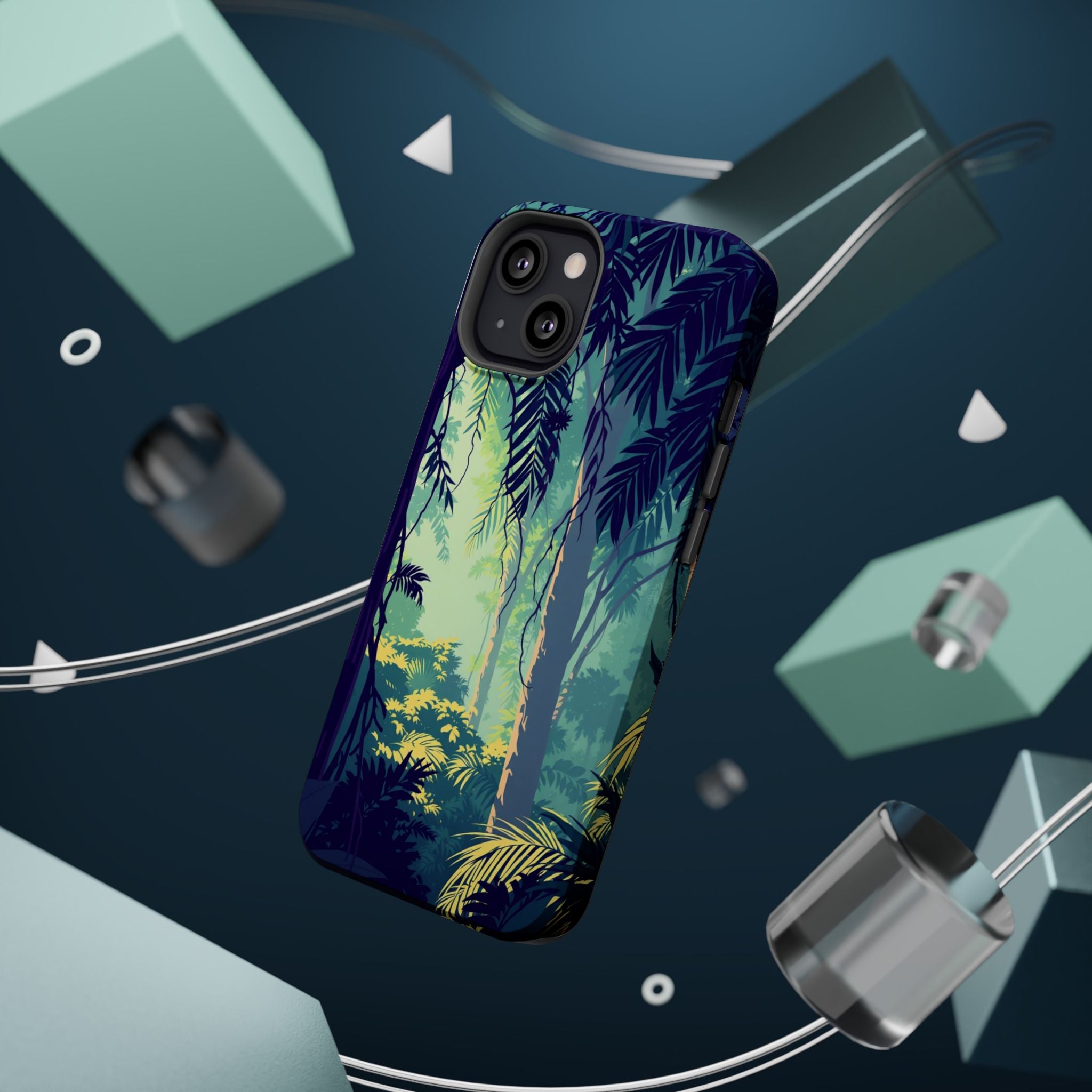 iPhone Mint And Blush Rainforest Canopy Slim Everyday iPhone Designer · iPhone C