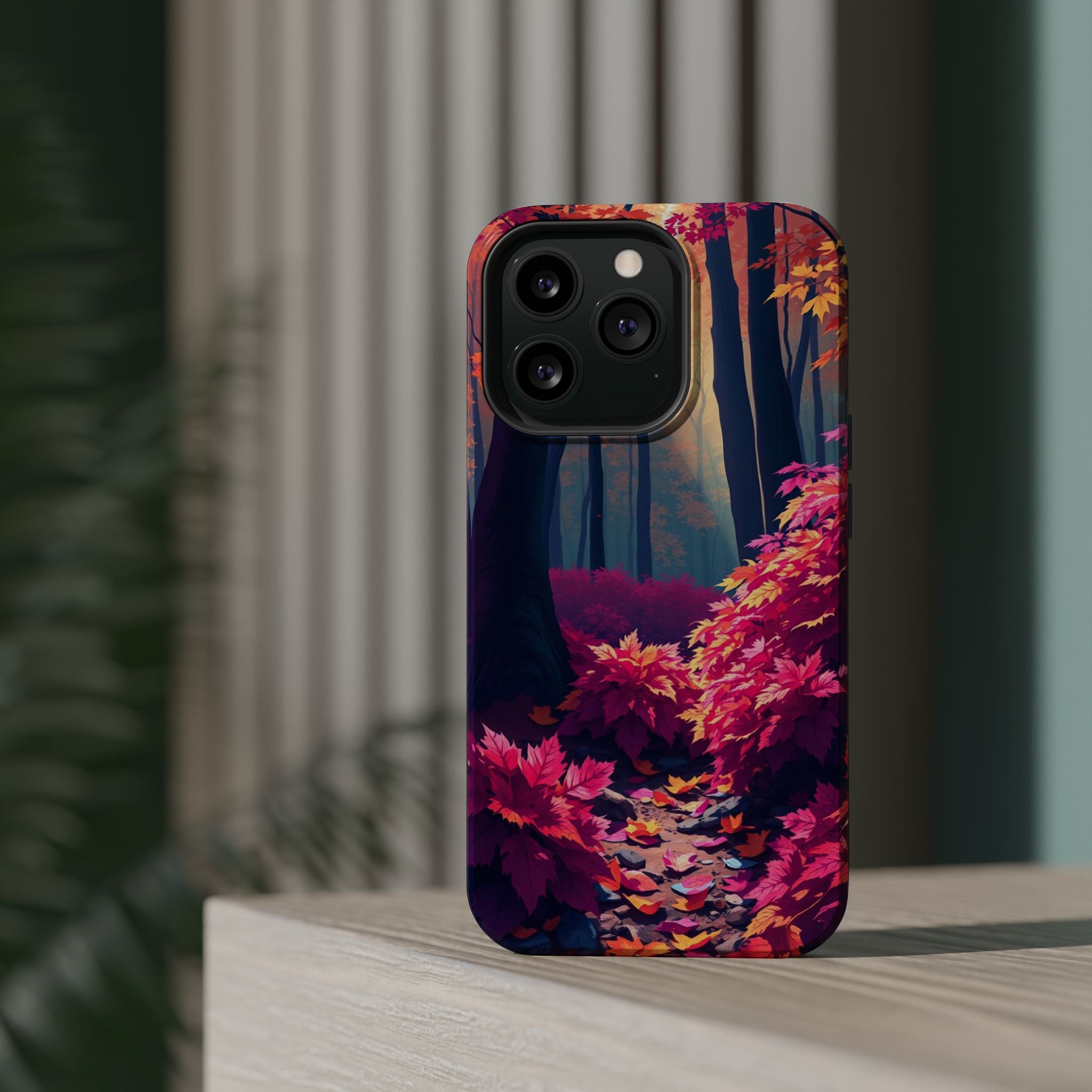 iPhone Earthy Autumn Forest Floor Design Slim Everyday iPhone Designer · iPhone
