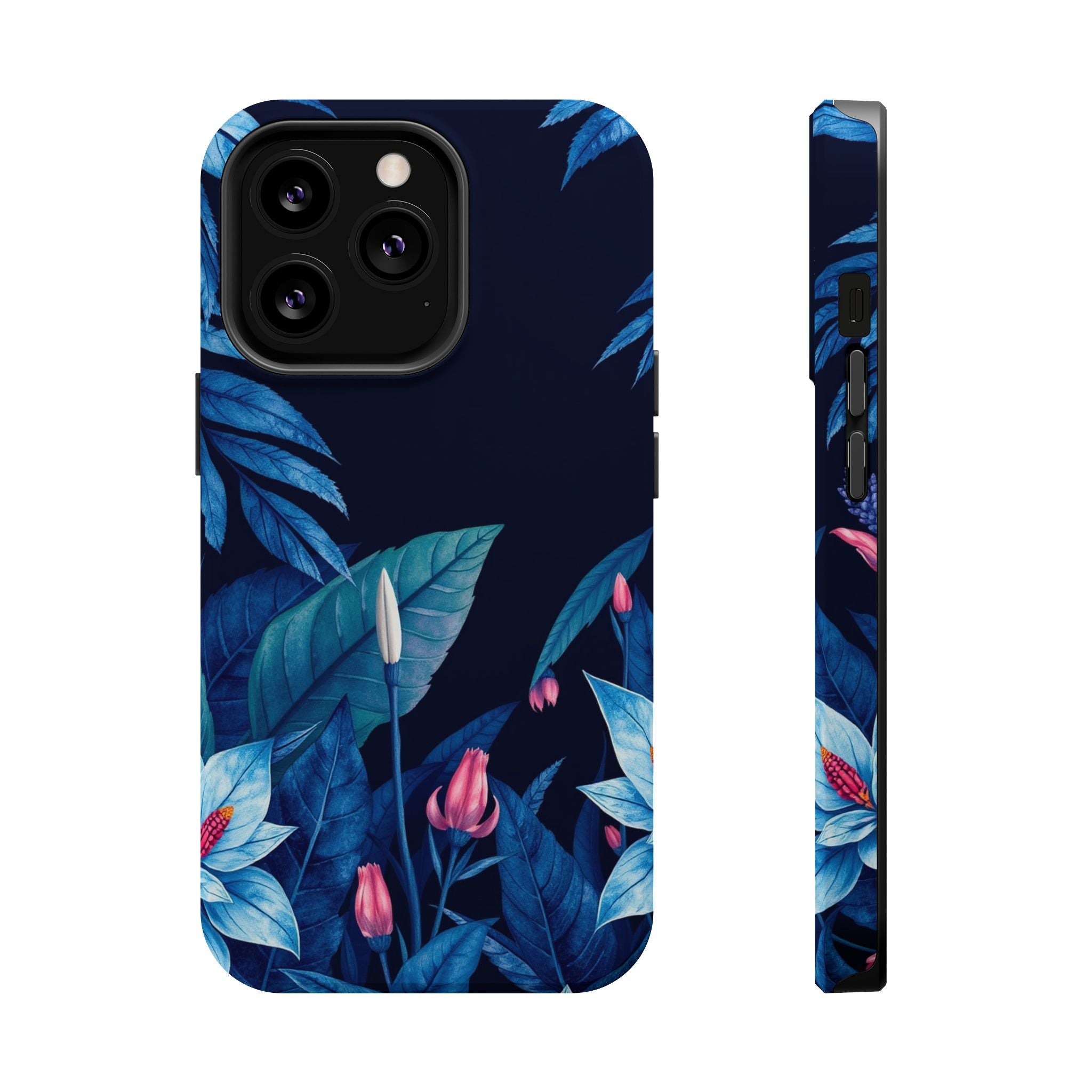 iPhone Serene Jungle Floral Design Clean Minimal Snap Cas Slim Snap Case · iPhon