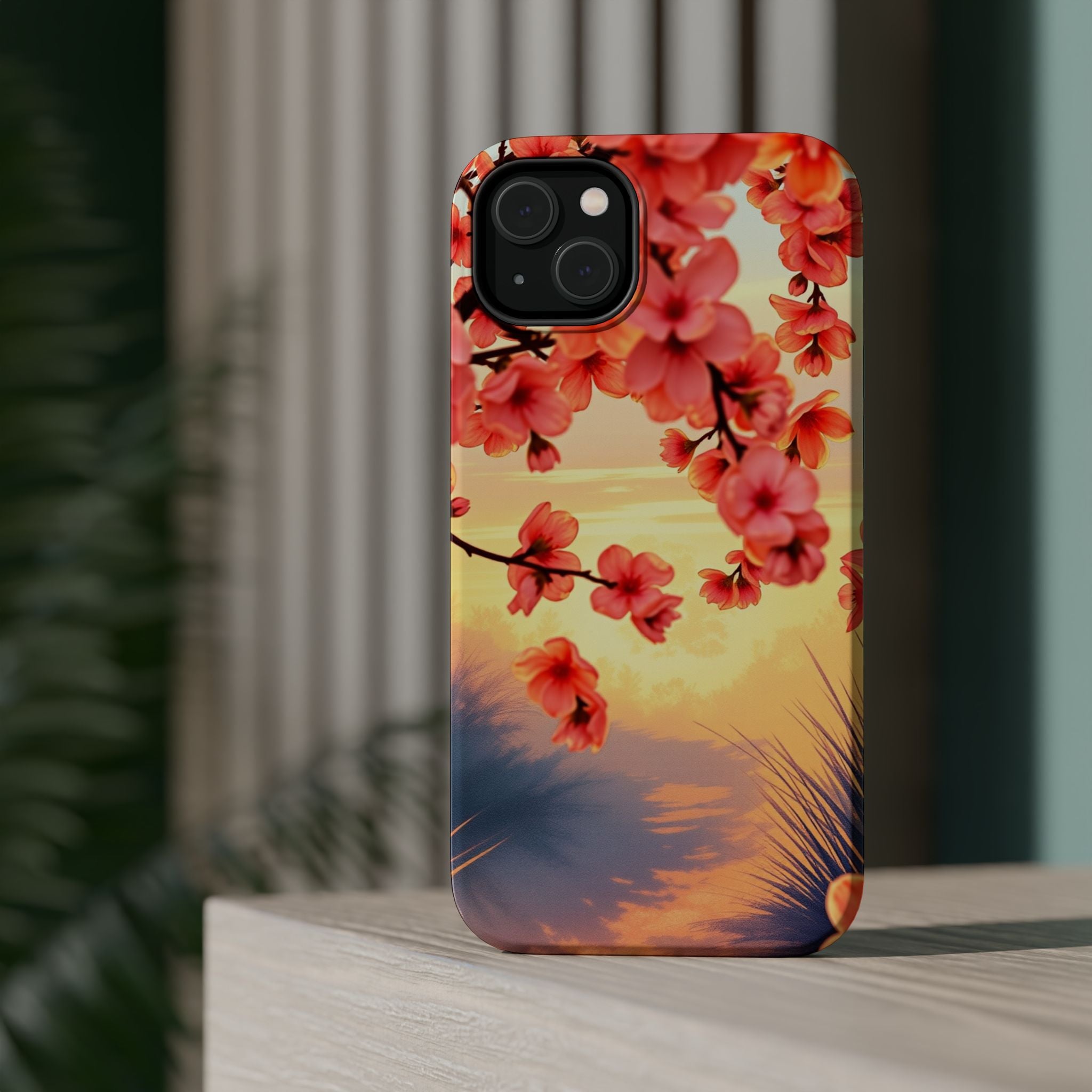 iPhone Sunset Amber And Peach Blossom Trail Slim Snap Cas Carry Case · iPhone Ca