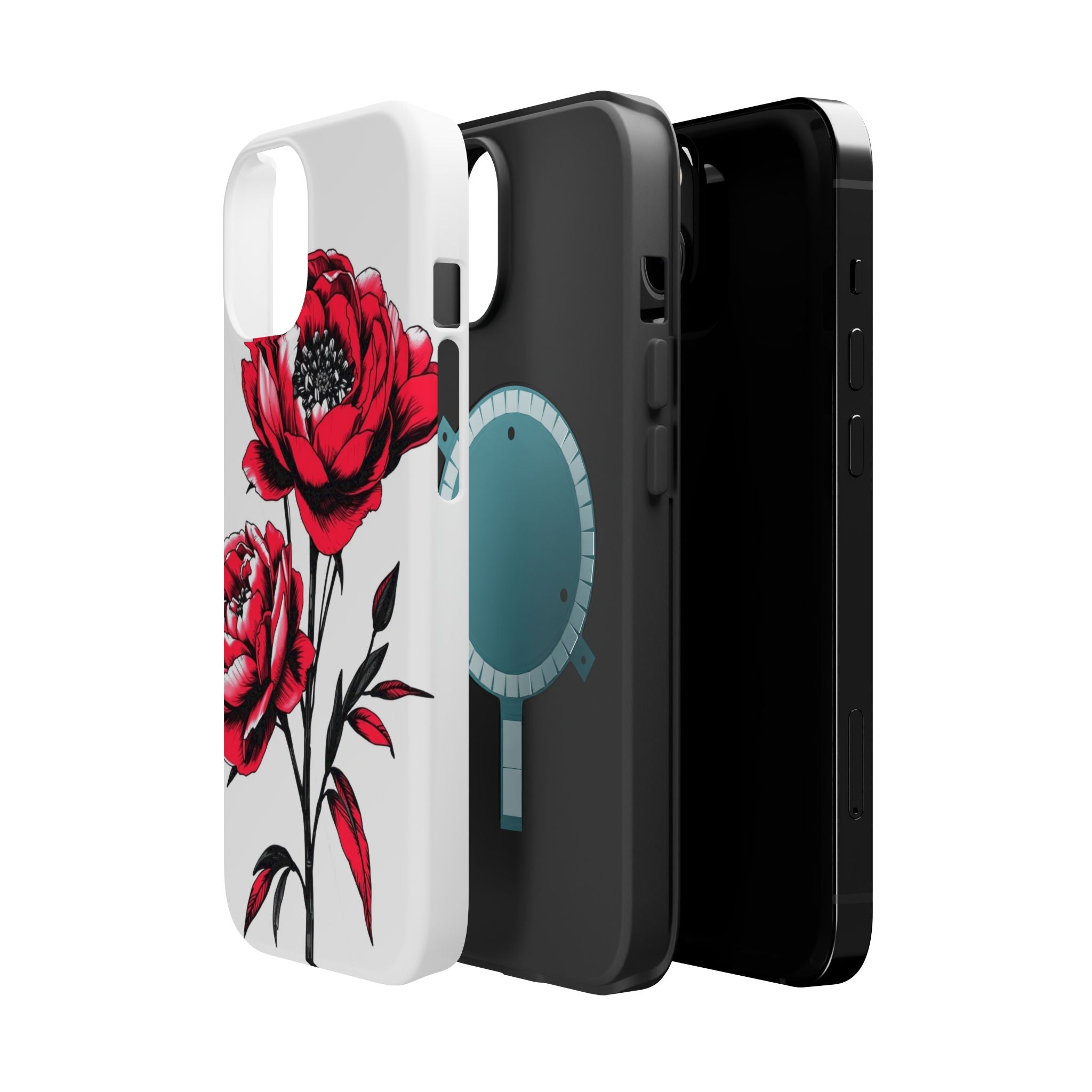 iPhone Vibrant Peony Bouquet Design Slim Everyday Designer Case · iPhone Case