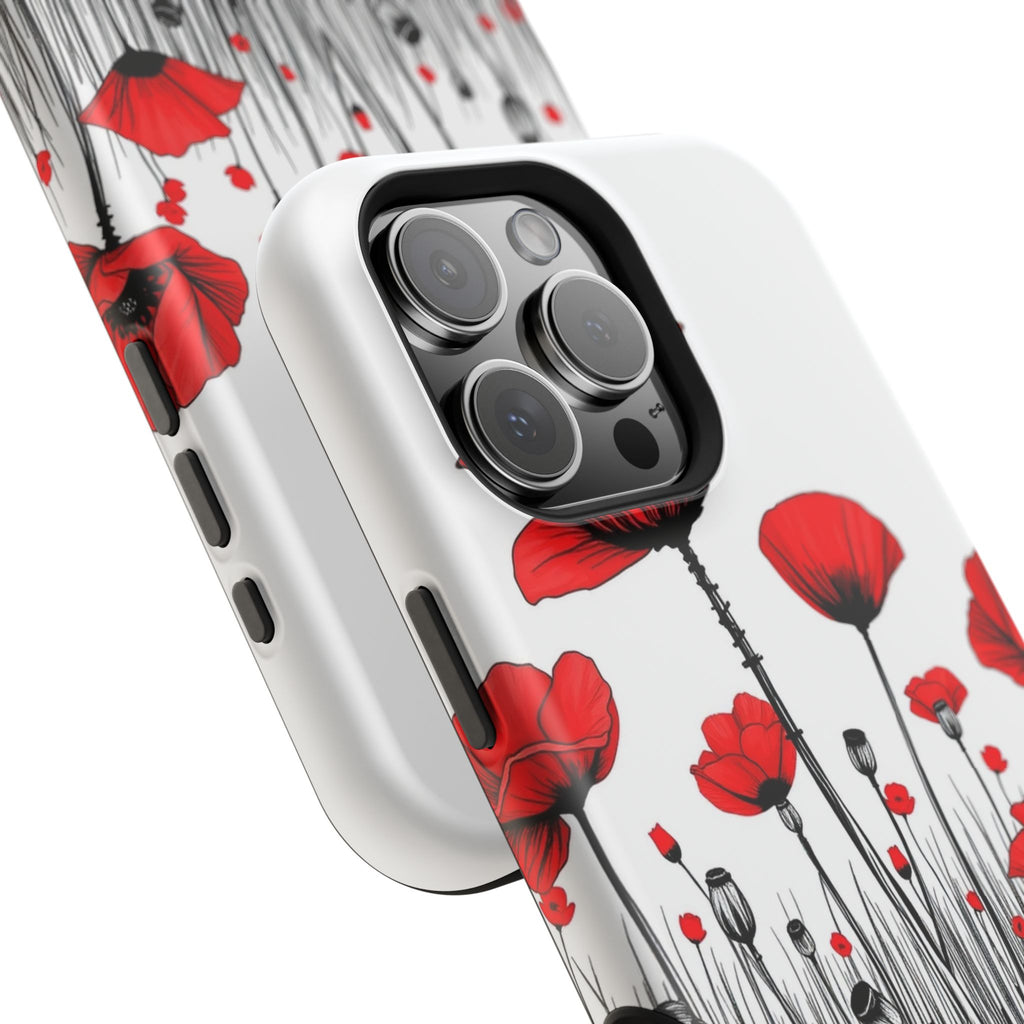 iPhone Poppy Field Cinematic Art Bold Modern Everyday Snap Case · iPhone Case