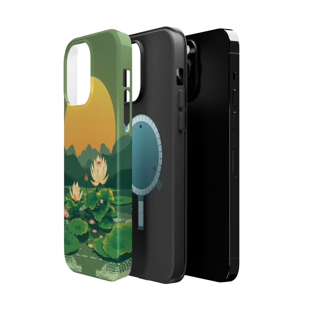 iPhone Lotus Pond Enchanted Art Slim Everyday Designer Case · iPhone Case