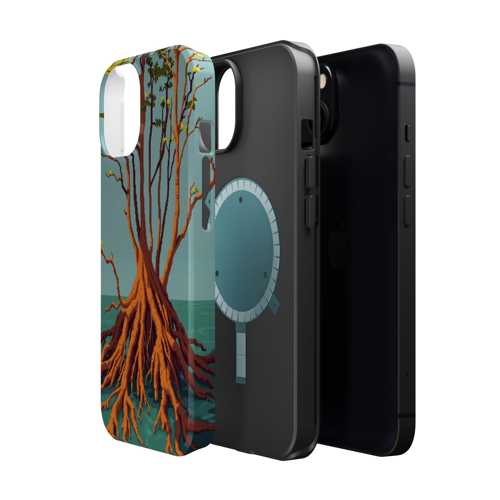 iPhone Mustard And Rust Mangrove Roots Slim Everyday iPhone 13 Designer · iPhone