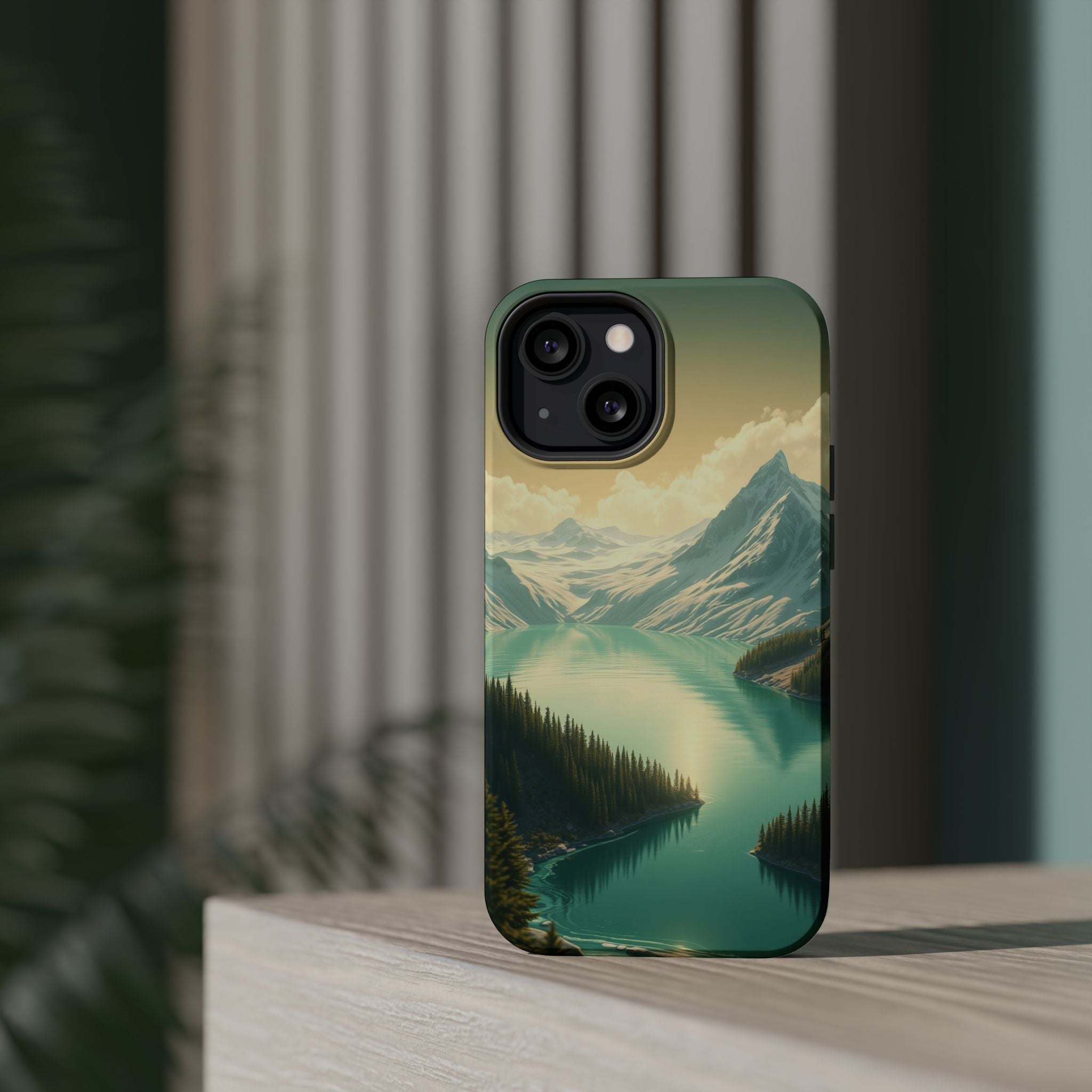 iPhone Glacier Lake Bold Art Slim Everyday Designer Case · iPhone Case