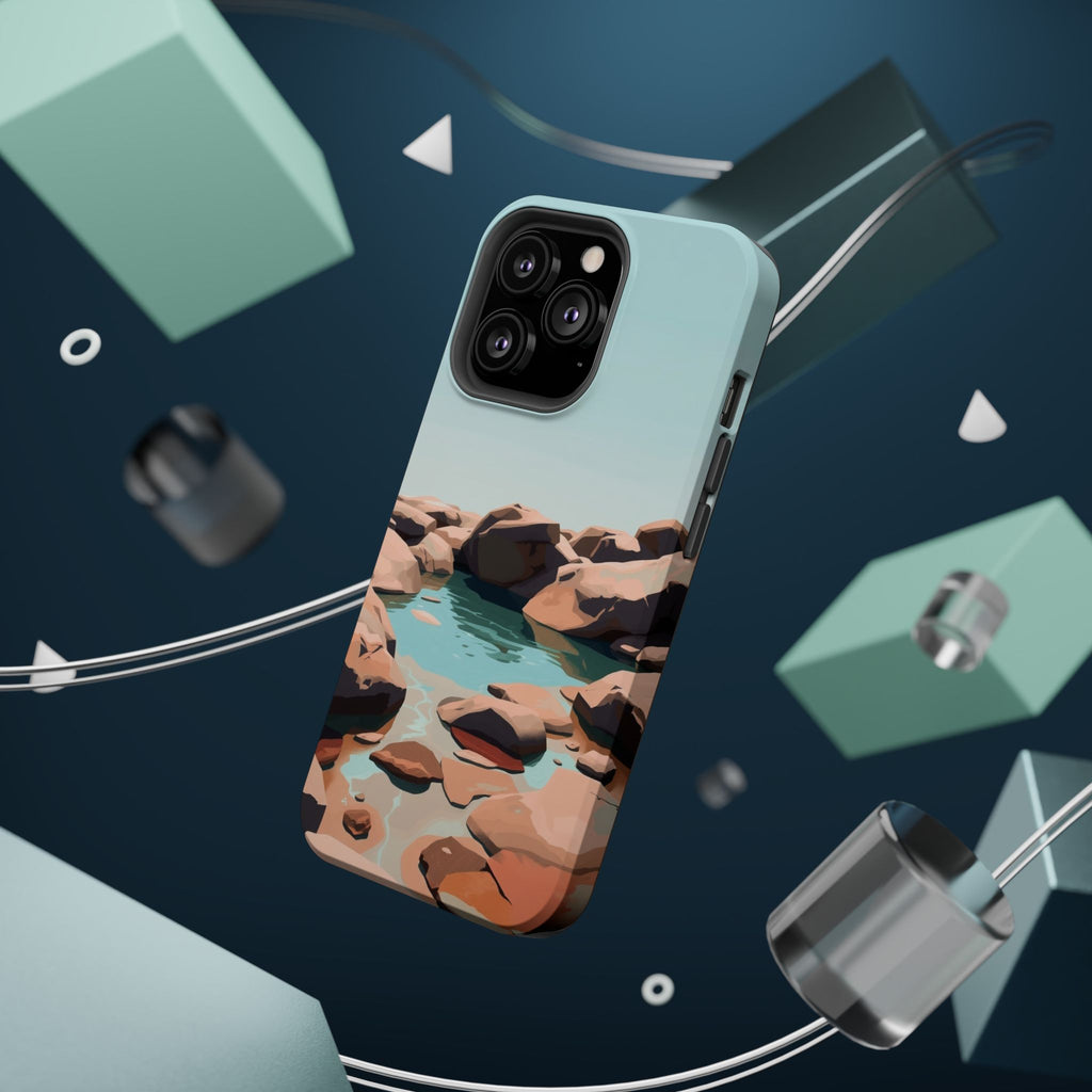 iPhone Tidal Pool Oil Painting Impressionist Slim iPhone Everyday · iPhone Case