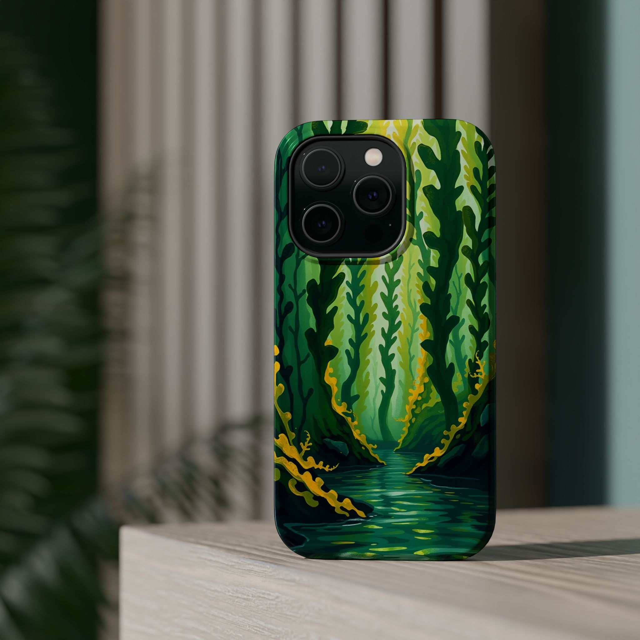 iPhone Kelp Forest Oil Painting Impressionist Slim iPhone Everyday · iPhone Case
