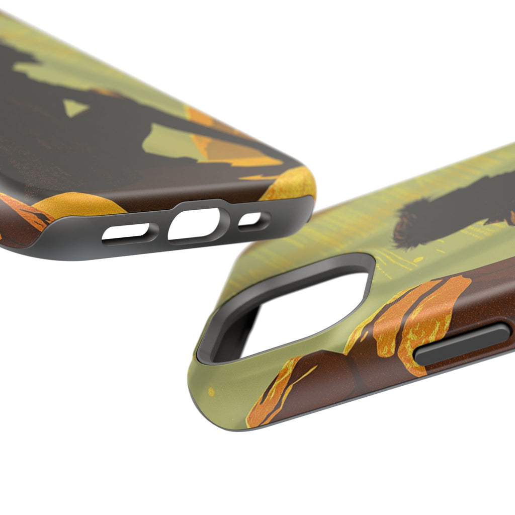 iPhone Mustard And Rust Overthinking Again Slim Everyday Designer Case · iPhone