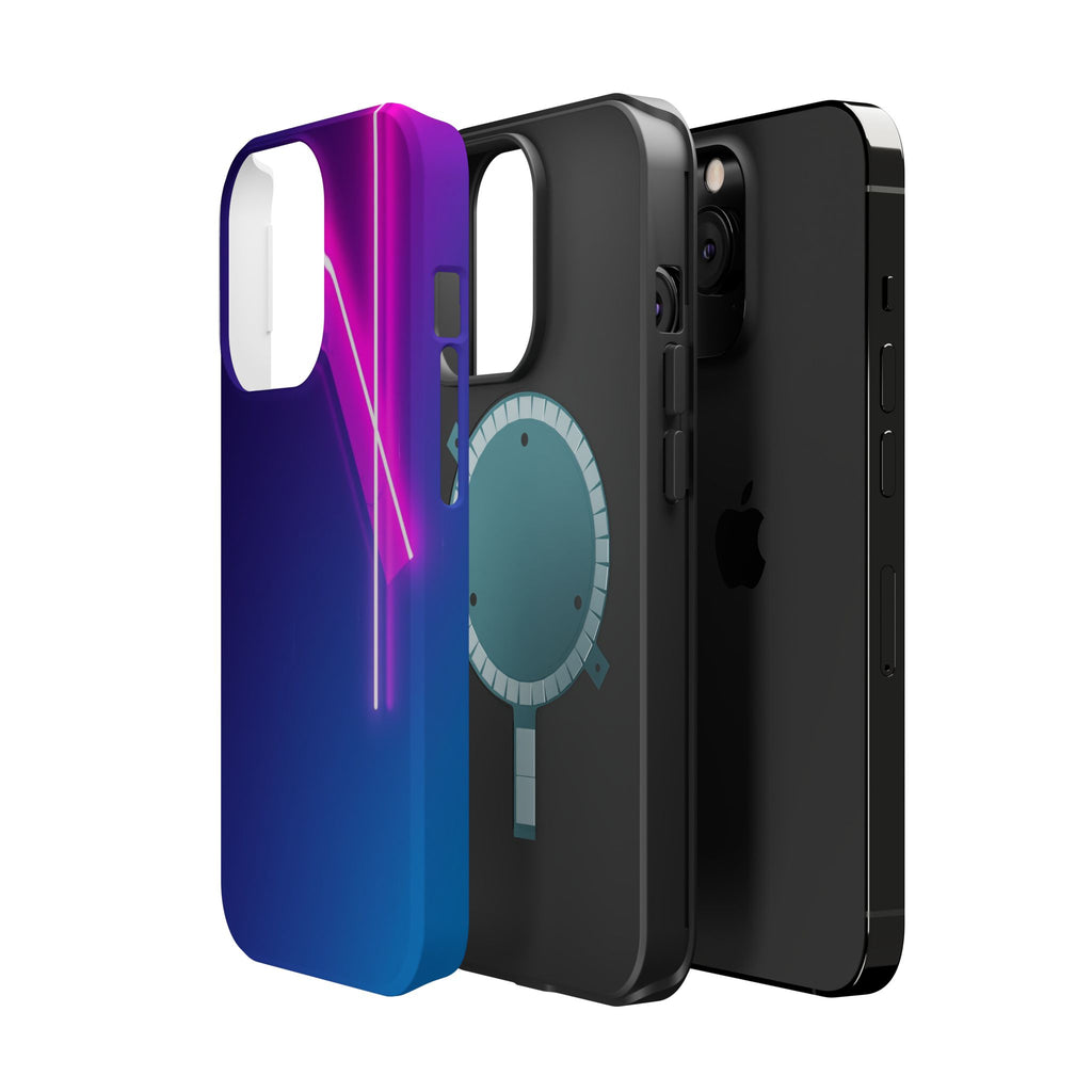 iPhone 1990s Geometric Neon Electric Art Slim Everyday Designer Case · iPhone Ca