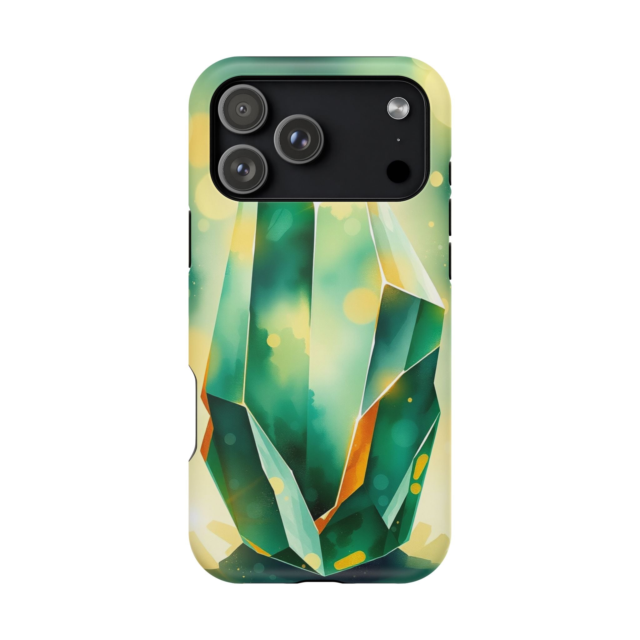 iPhone Emerald Green And Gold Crystal Prism Slim iPhone Everyday · iPhone Case