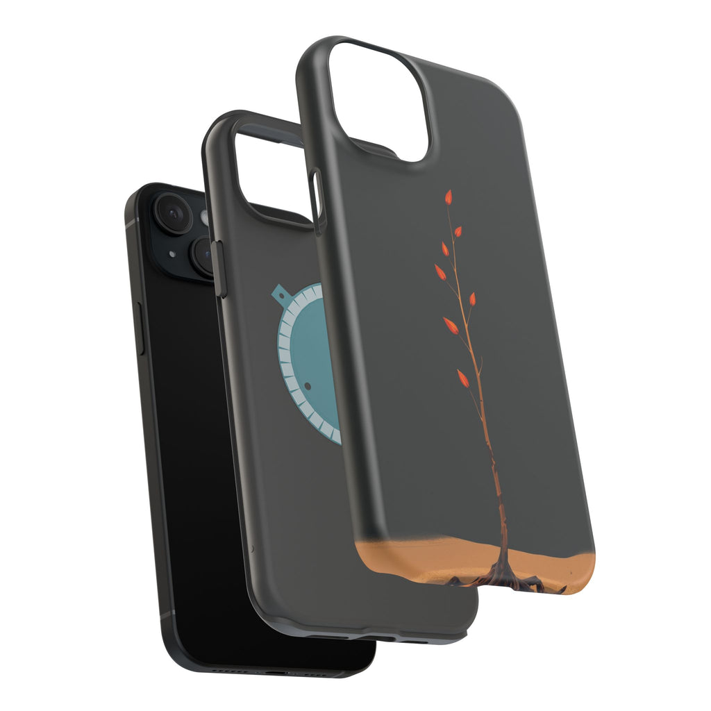 iPhone Burnt Orange And Sand Minimalist Stem Slim iPhone Everyday · iPhone Case