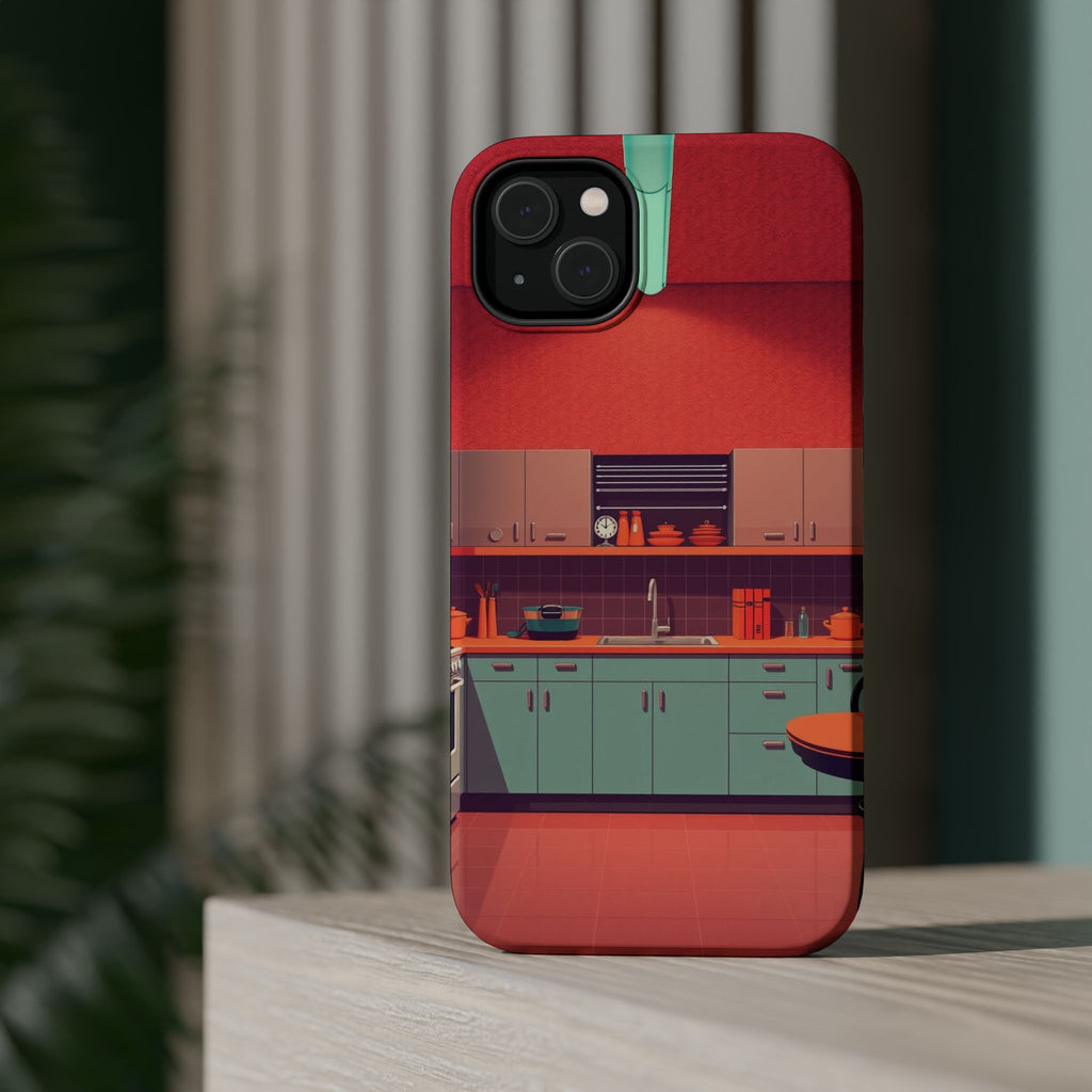 iPhone Earthy 1950s Kitchen Design Bold Modern Everyday Snap Case · iPhone Case