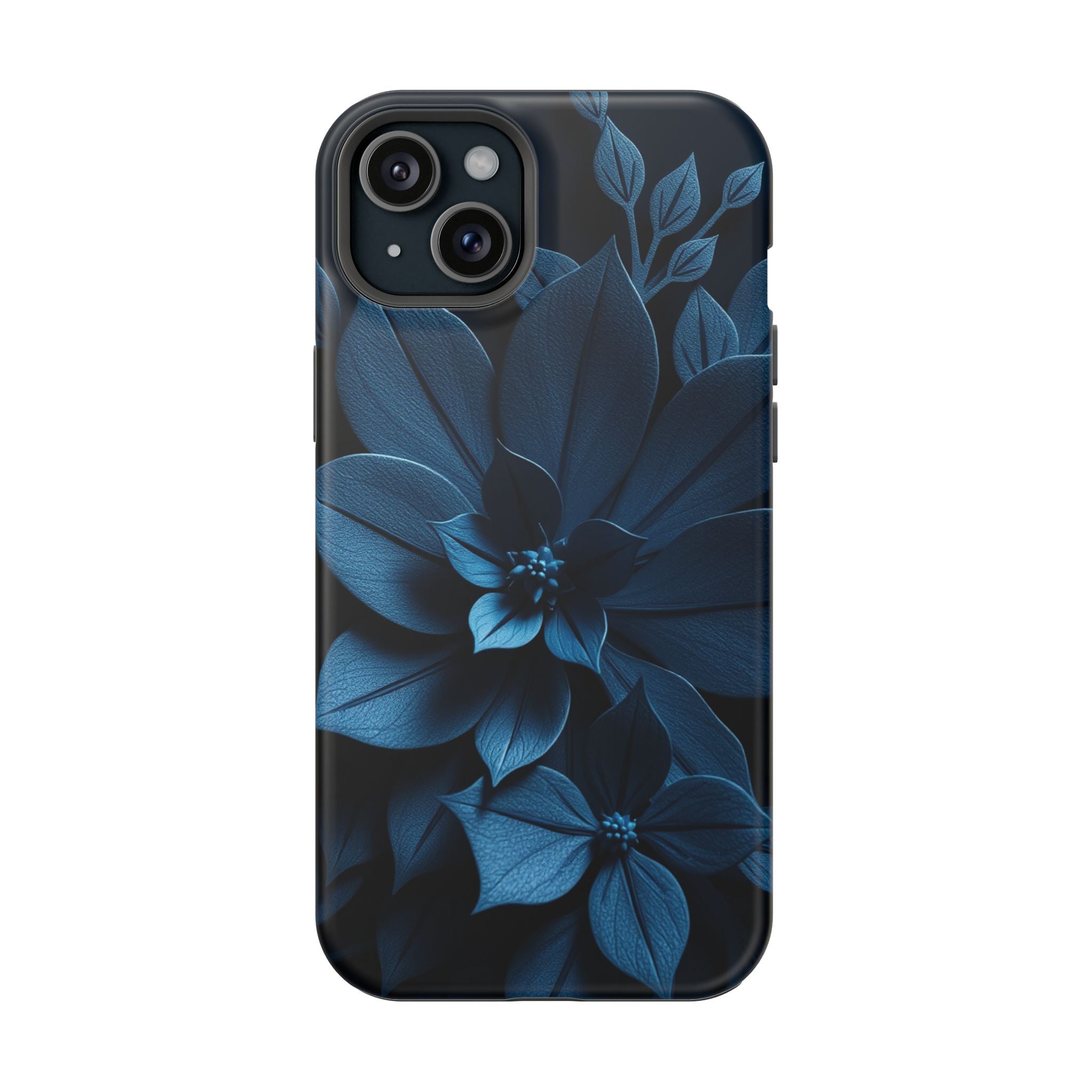iPhone Midnight Blue And Silver Floral Dark Academia iPhone Slim · iPhone Case