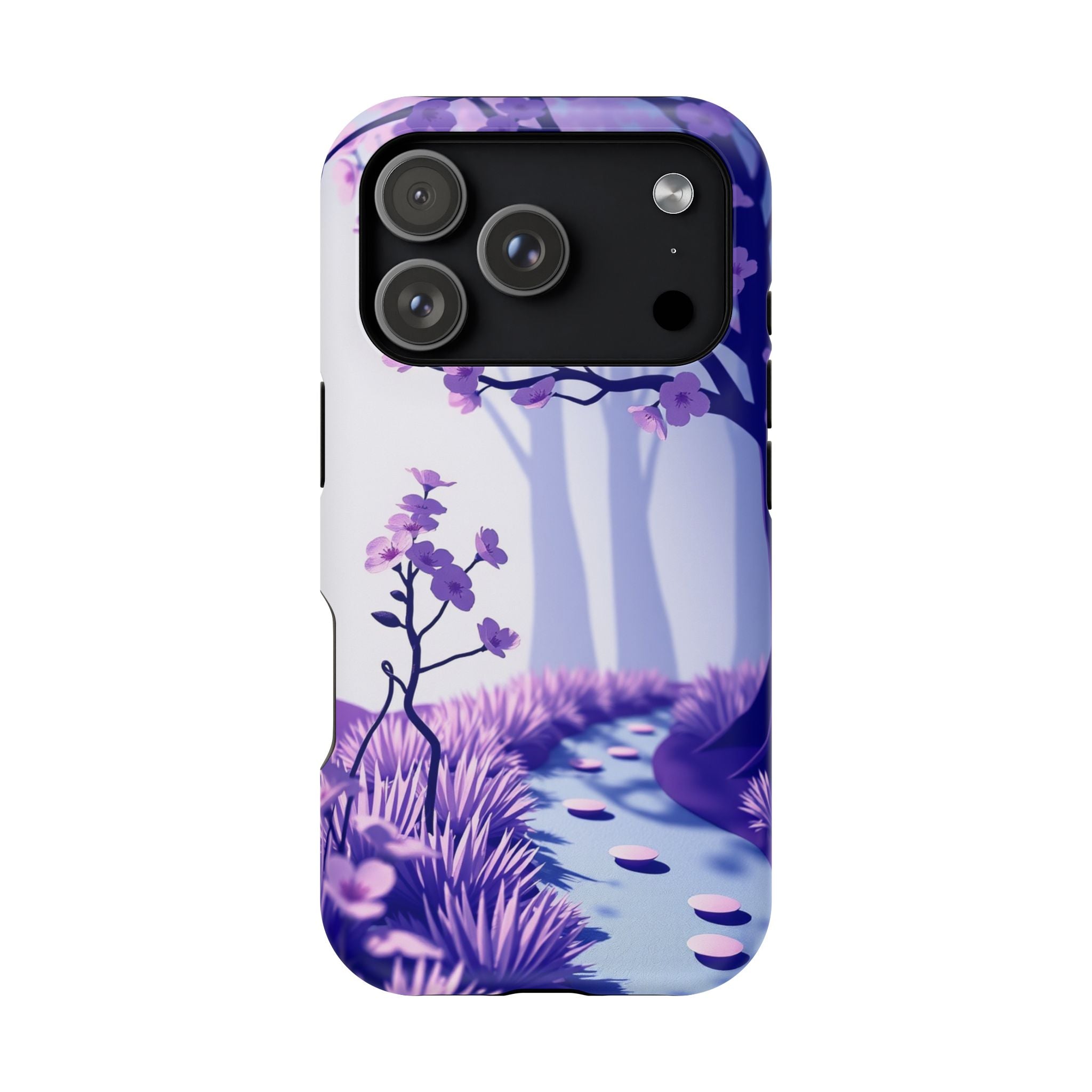 iPhone Blossom Trail Paper Cut Art Bold Modern Everyday Snap Case · iPhone Case