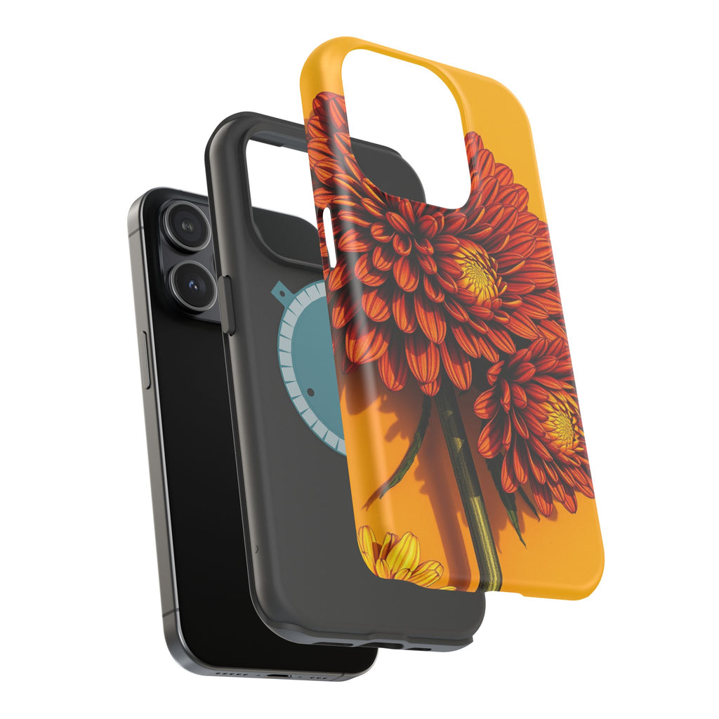 iPhone Mustard And Rust Ranunculus Stack Slim Everyday iPhone 14 · iPhone Case