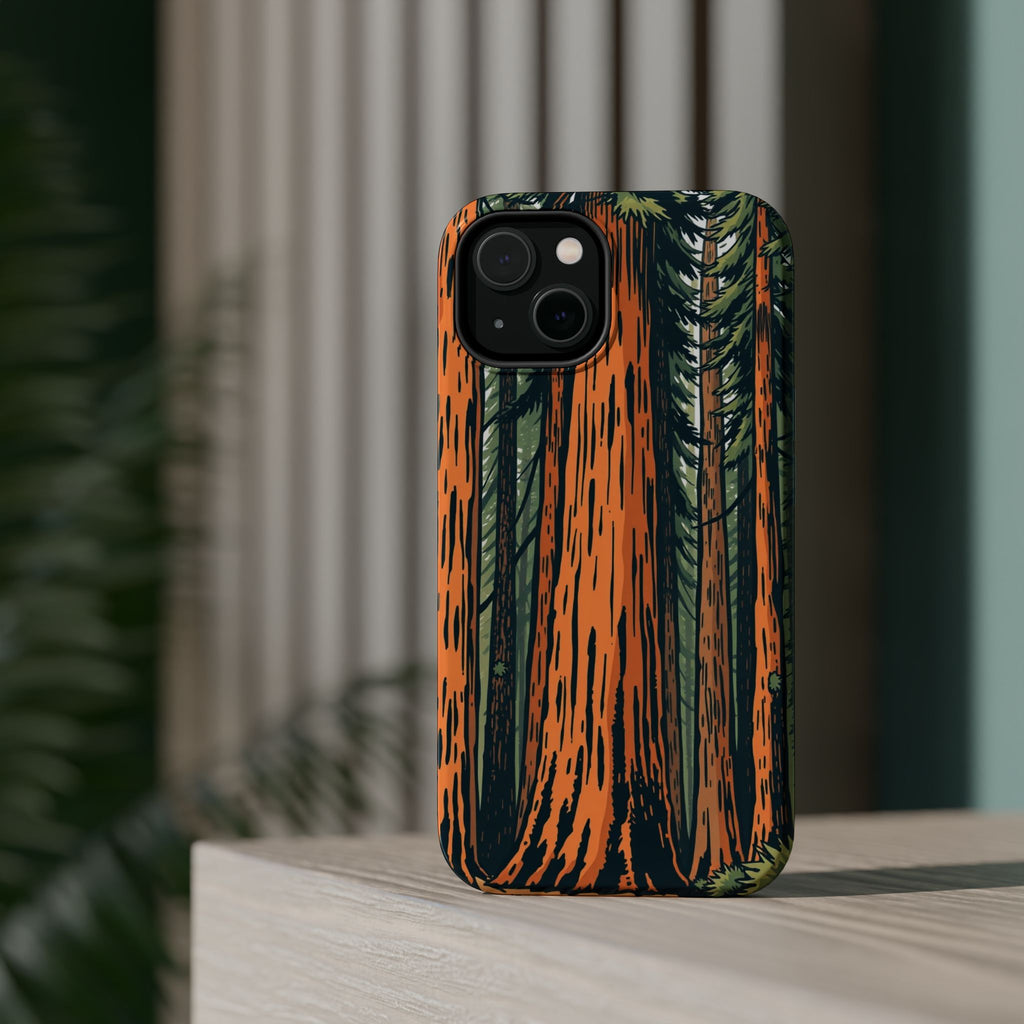 iPhone Burnt Orange And Sand Redwood Forest Slim iPhone Everyday · iPhone Case