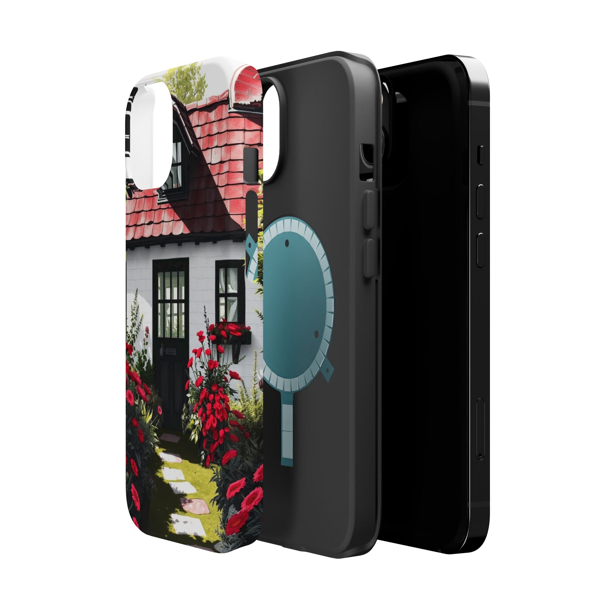 iPhone Cottage Garden Vibrant Watercolor Slim Snap Case · iPhone Case